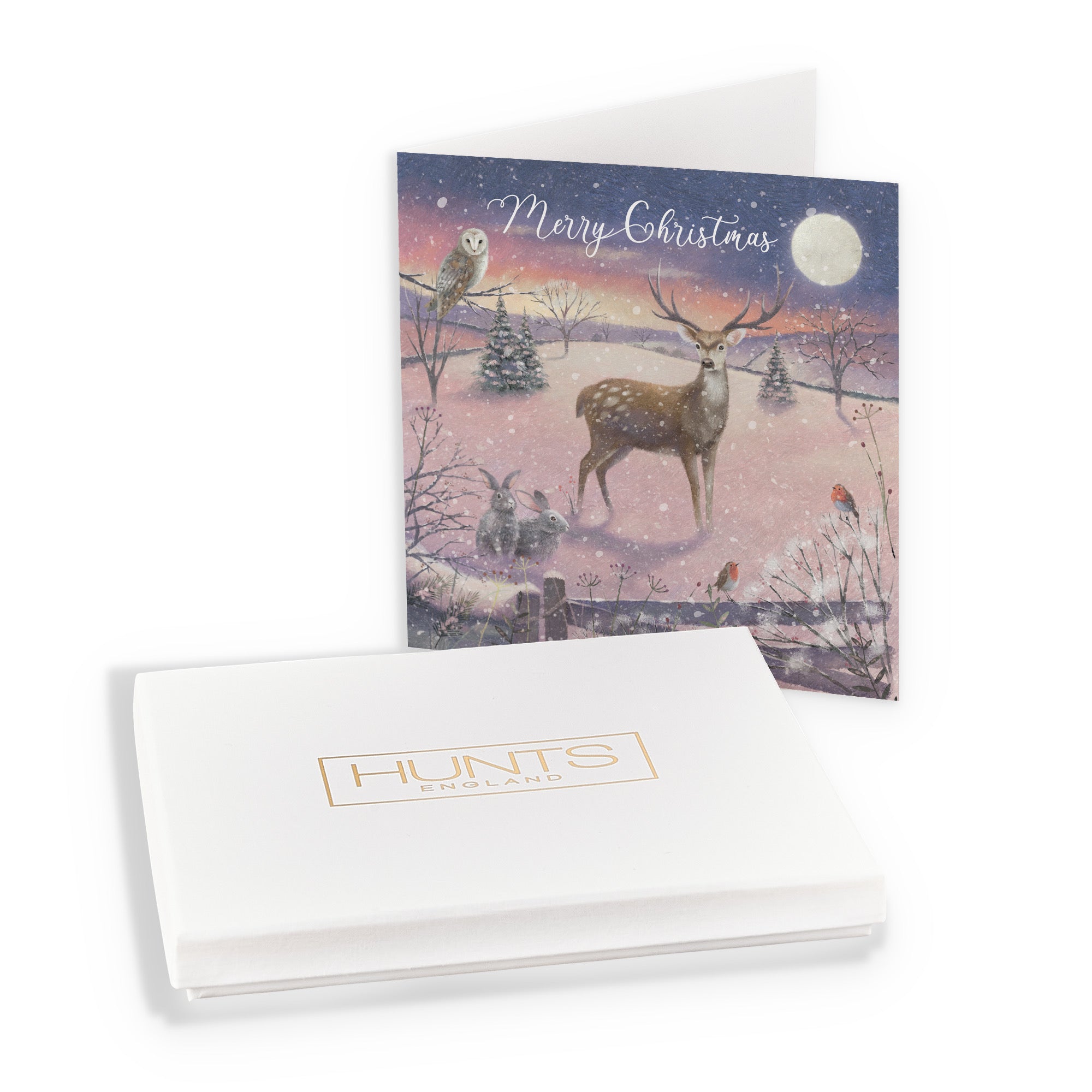 Boxed Open Single Christmas Card 'The Stag' Milo's Gallery - Default Title (B0D5RKGS3J)