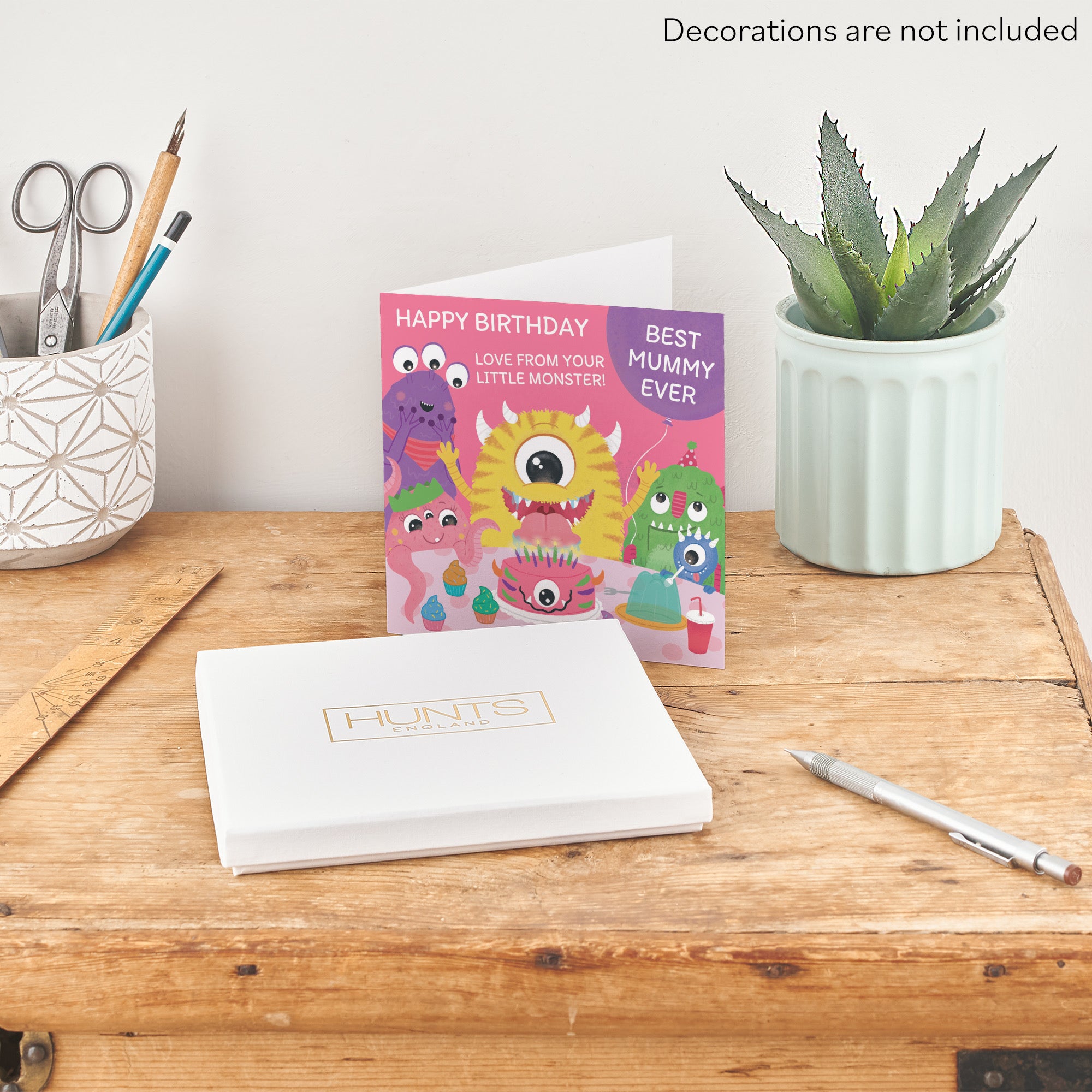 Boxed Mummy Monsters Party Cute Birthday Card Imagination - Default Title (B0D5RKQC9Y)