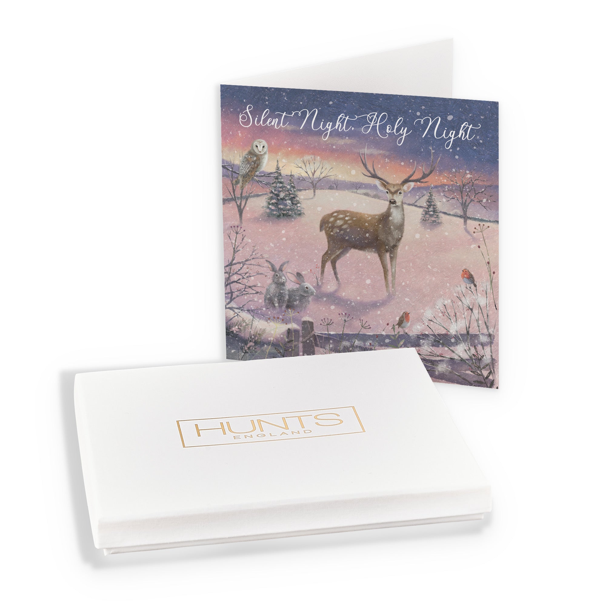 Boxed Christian Religious Christmas Card Silent Night Holy Night 'The Stag' - Default Title (B0D5RKQHR3)