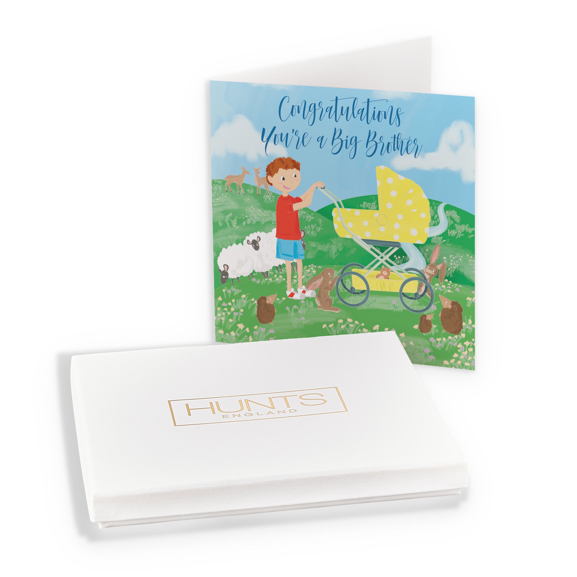 Boxed Congratulations You're A Big Brother New Baby Card Countryside - Default Title (B0D5RL1B5M)