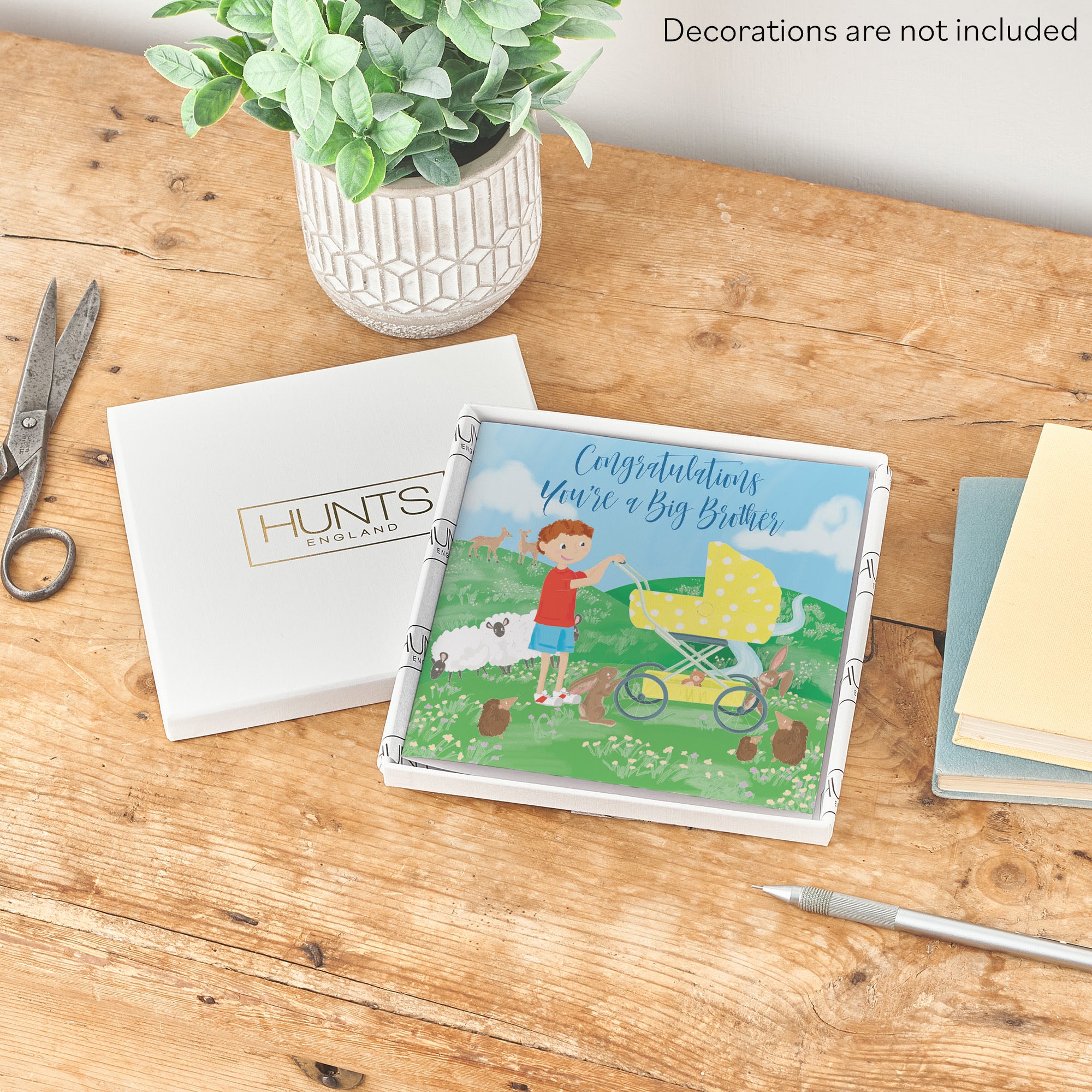 Boxed Congratulations You're A Big Brother New Baby Card Countryside - Default Title (B0D5RL1B5M)