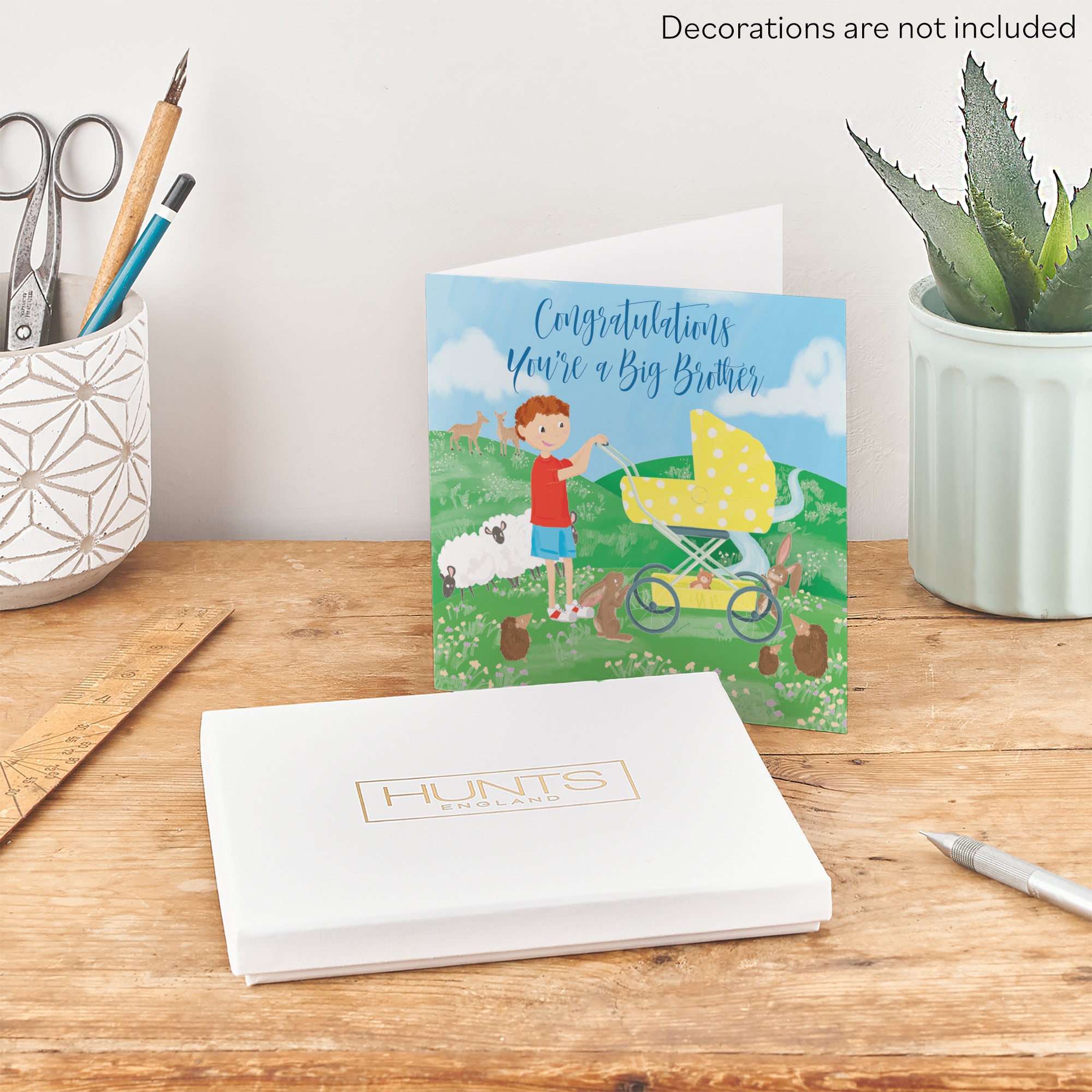 Boxed Congratulations You're A Big Brother New Baby Card Countryside - Default Title (B0D5RL1B5M)