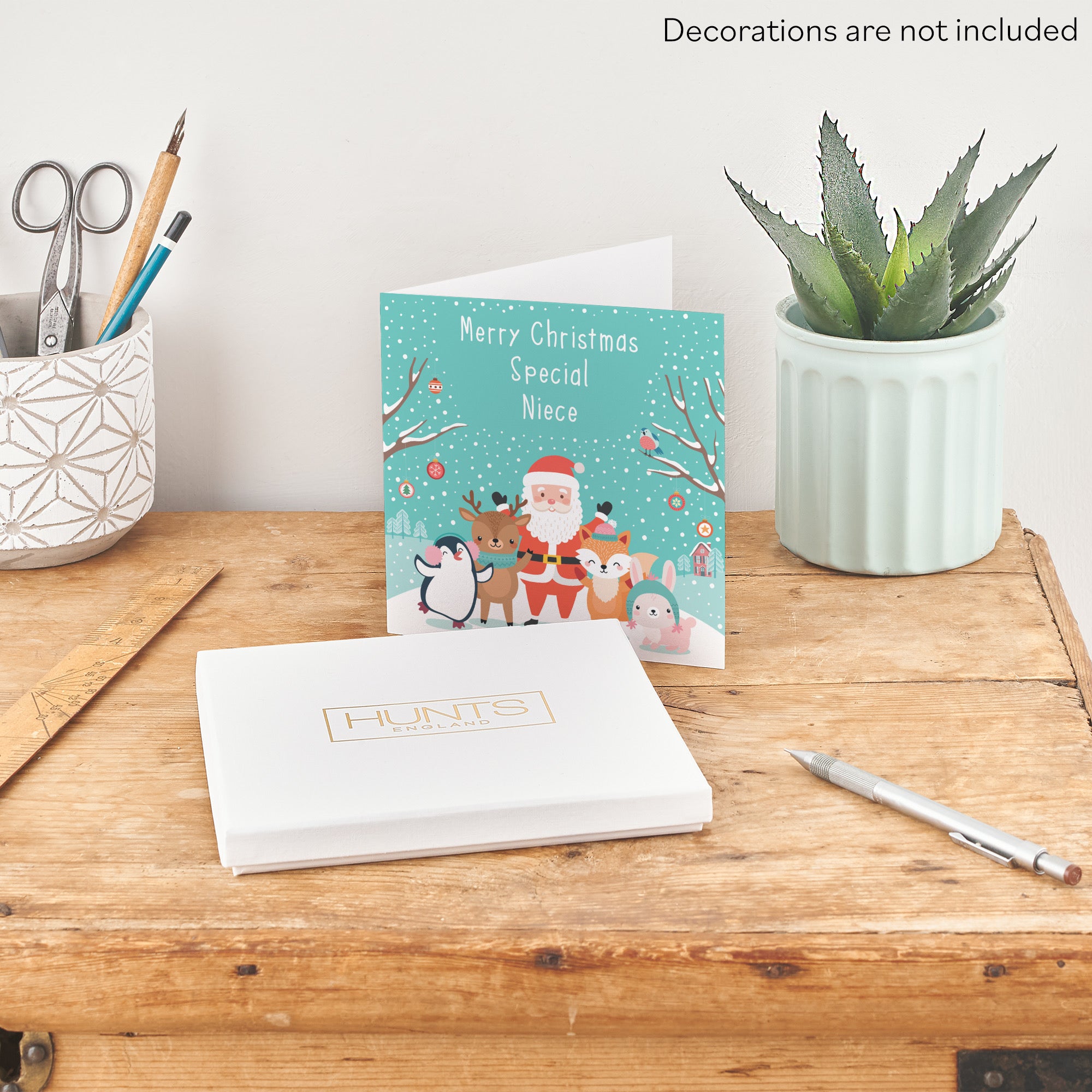 Boxed Niece Santa And Friends Christmas Card - Default Title (B0D5RL1K18)