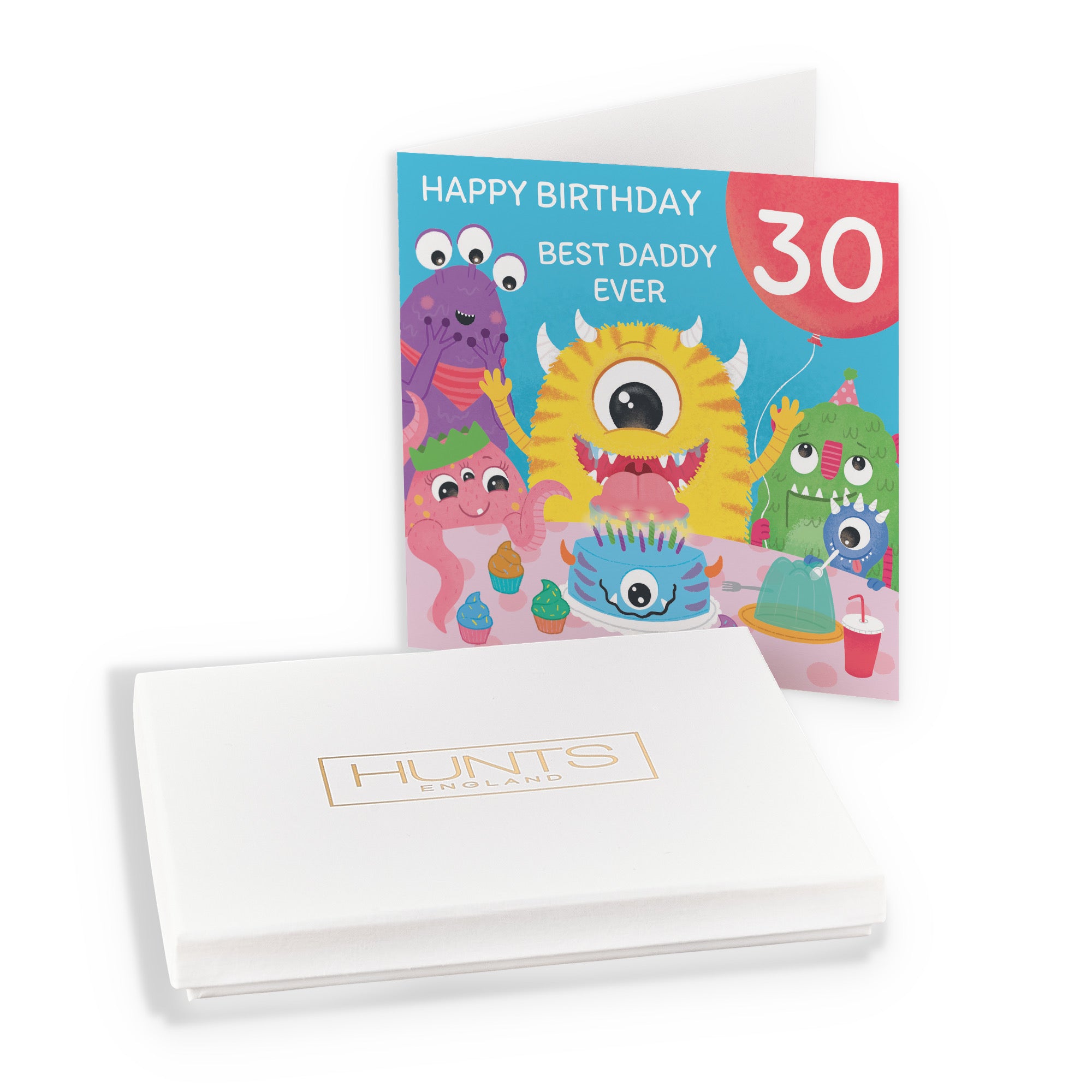 Boxed 30th Daddy Monsters Party Birthday Card Imagination - Default Title (B0D5RL3NP2)