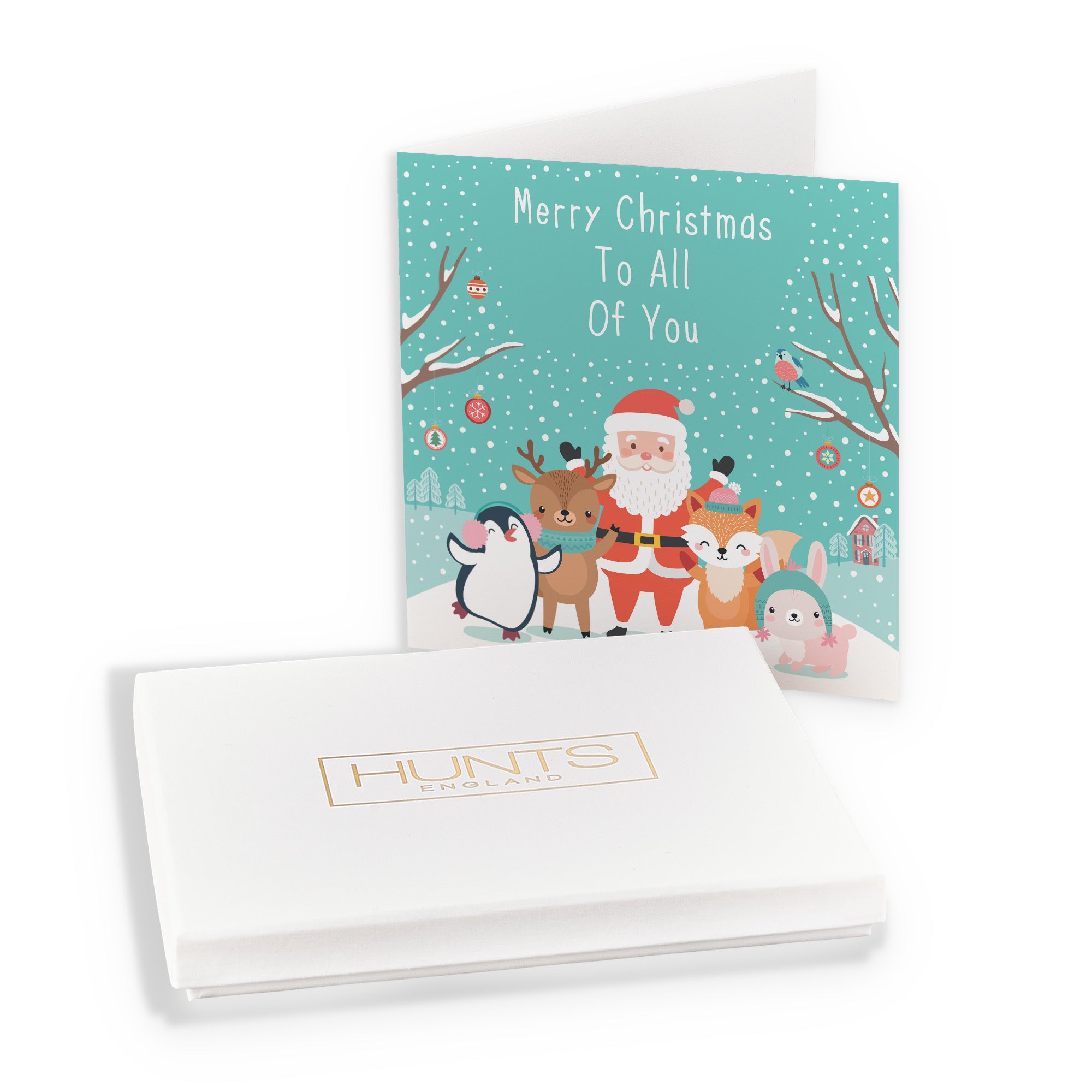 Boxed All Of You Santa And Friends Christmas Card - Default Title (B0D5RL8PLZ)