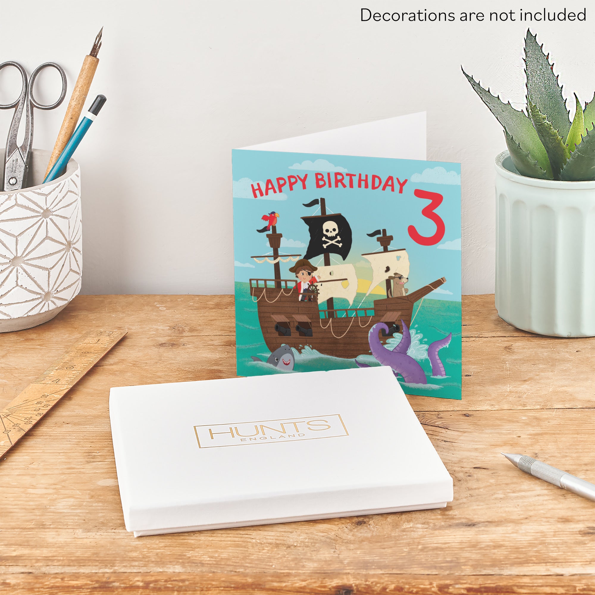 Boxed 3rd Birthday Card Pirate Ship Imagination - Default Title (B0D5RLGHGS)