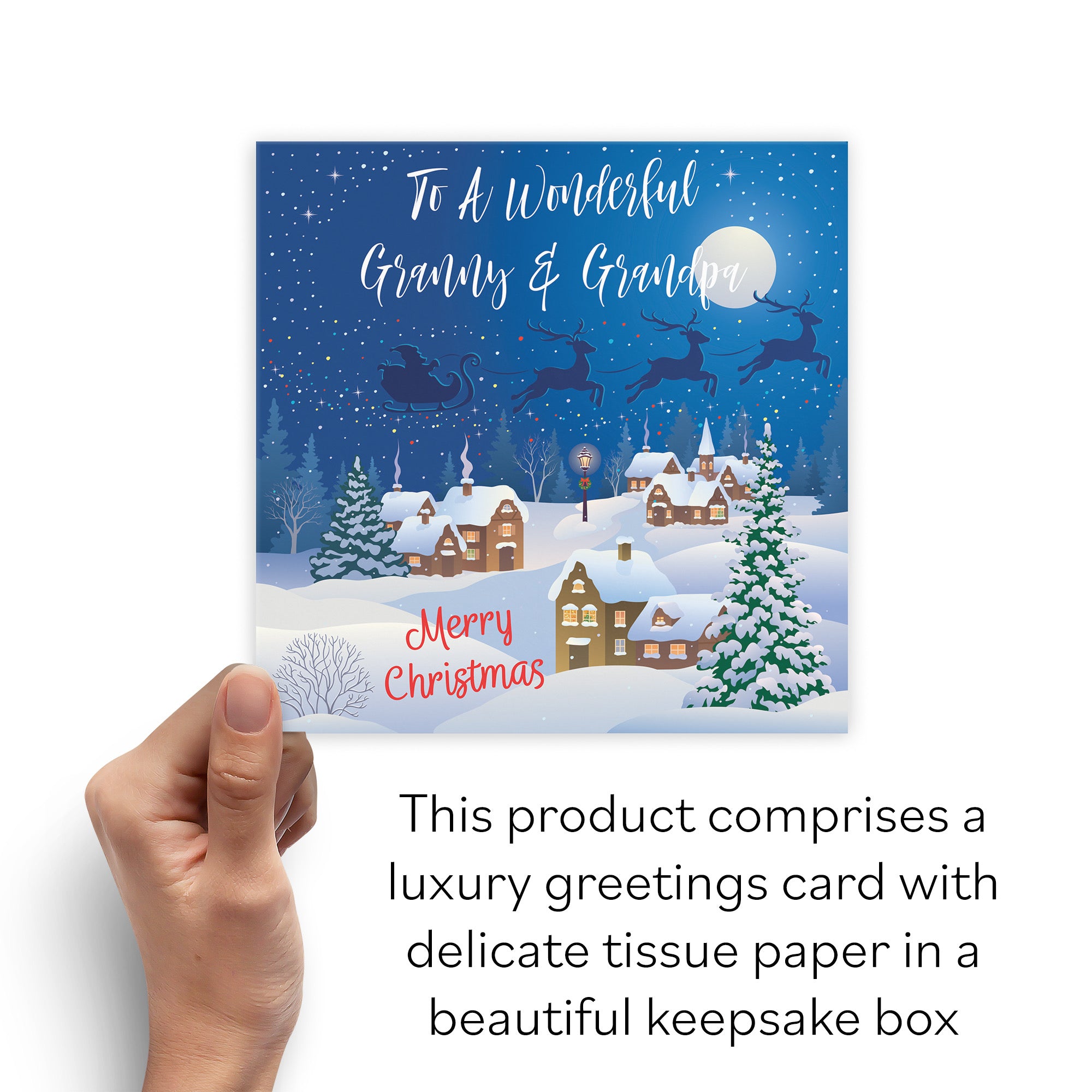 Boxed Granny And Grandpa Winter Wonderland Christmas Card - Default Title (B0D5RLH8HP)