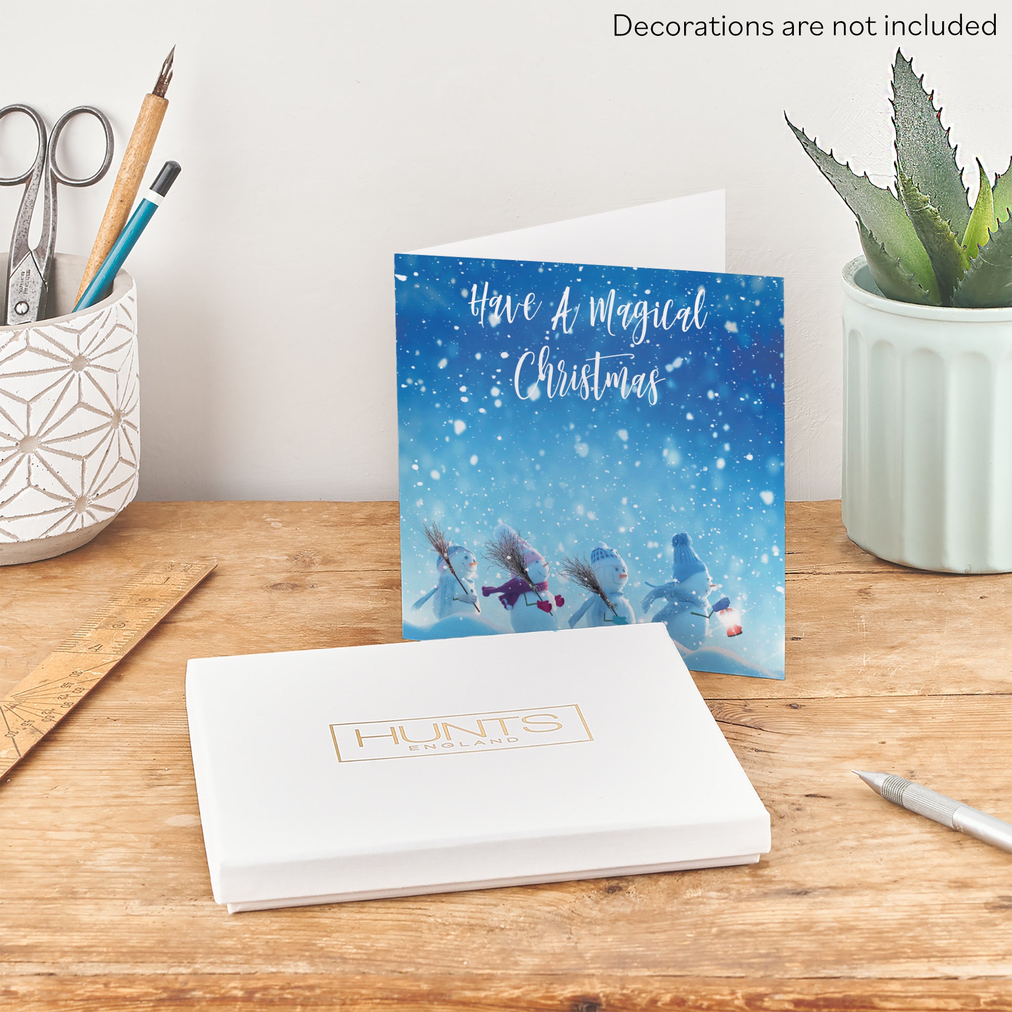 Boxed Open Single Snow People Christmas Card - Default Title (B0D5RLHB5Z)