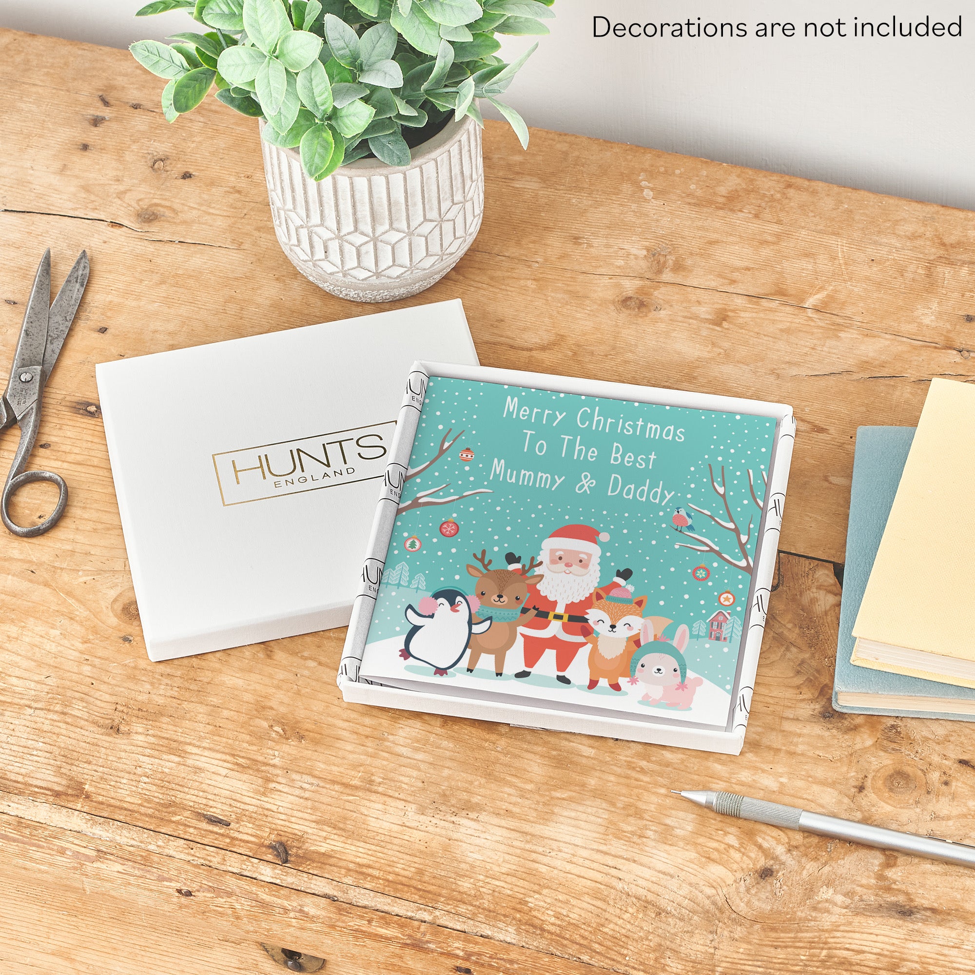 Boxed Mummy And Daddy Santa And Friends Christmas Card - Default Title (B0D5RLKHML)