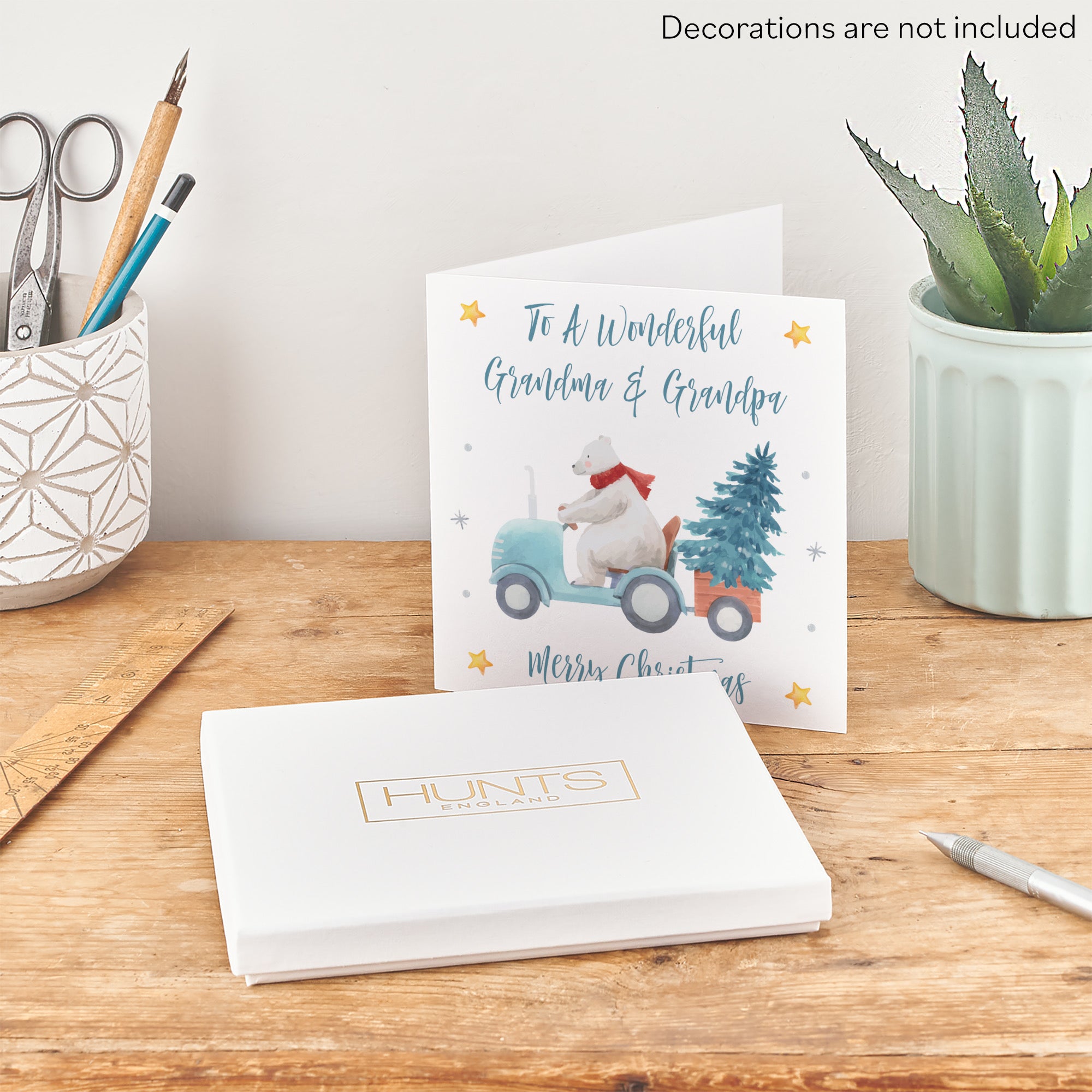 Boxed Grandma And Grandpa Polar Bear Christmas Card - Default Title (B0D5RLL3C7)