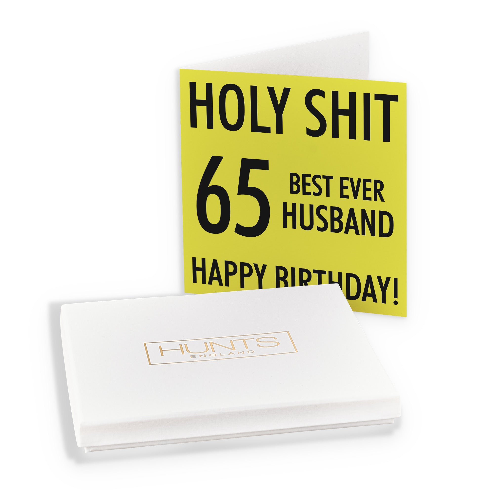 Boxed 65th Husband Birthday Card Holy Shit - Default Title (B0D5RLL3KT)