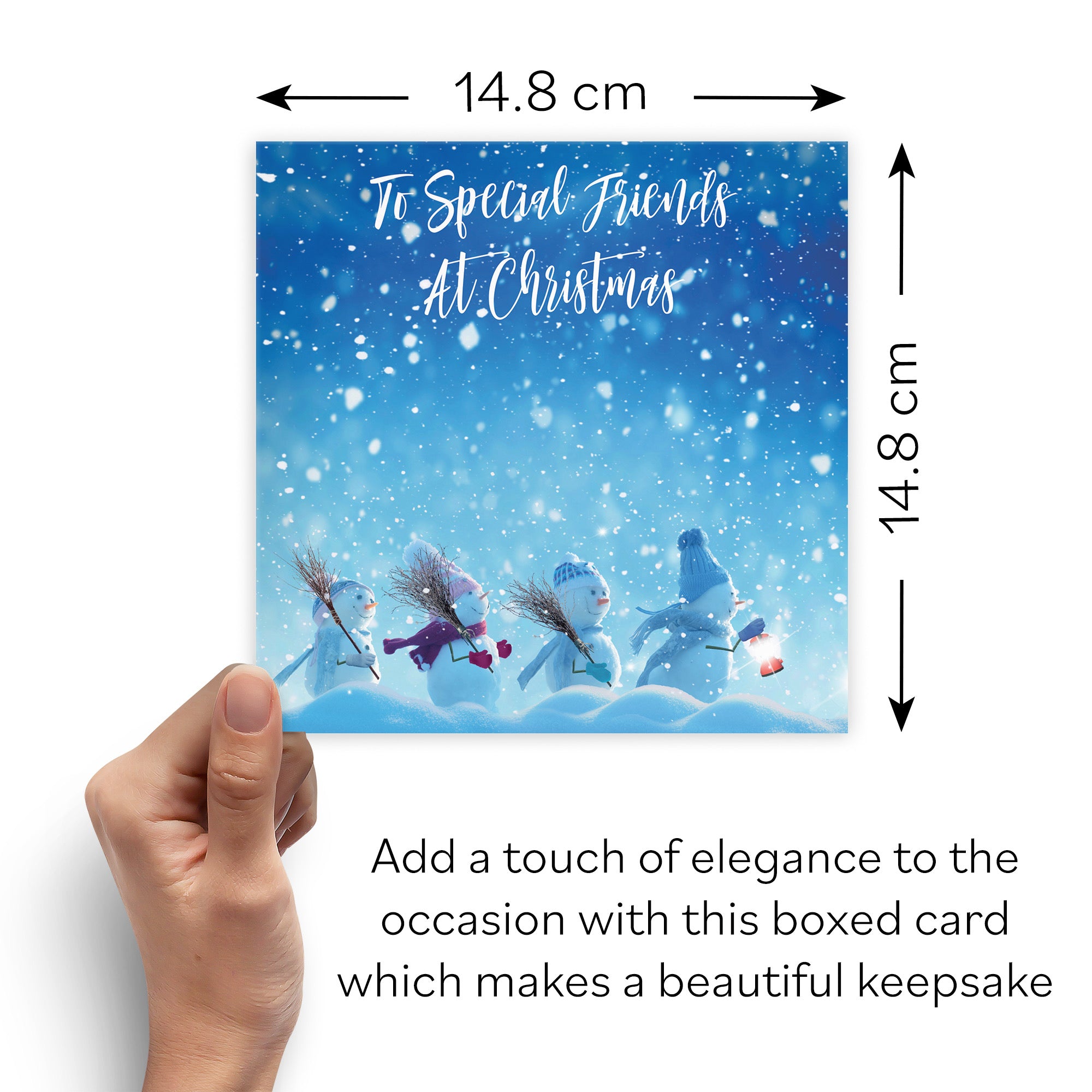 Boxed Friends Snow People Christmas Card - Default Title (B0D5RLNFQ4)