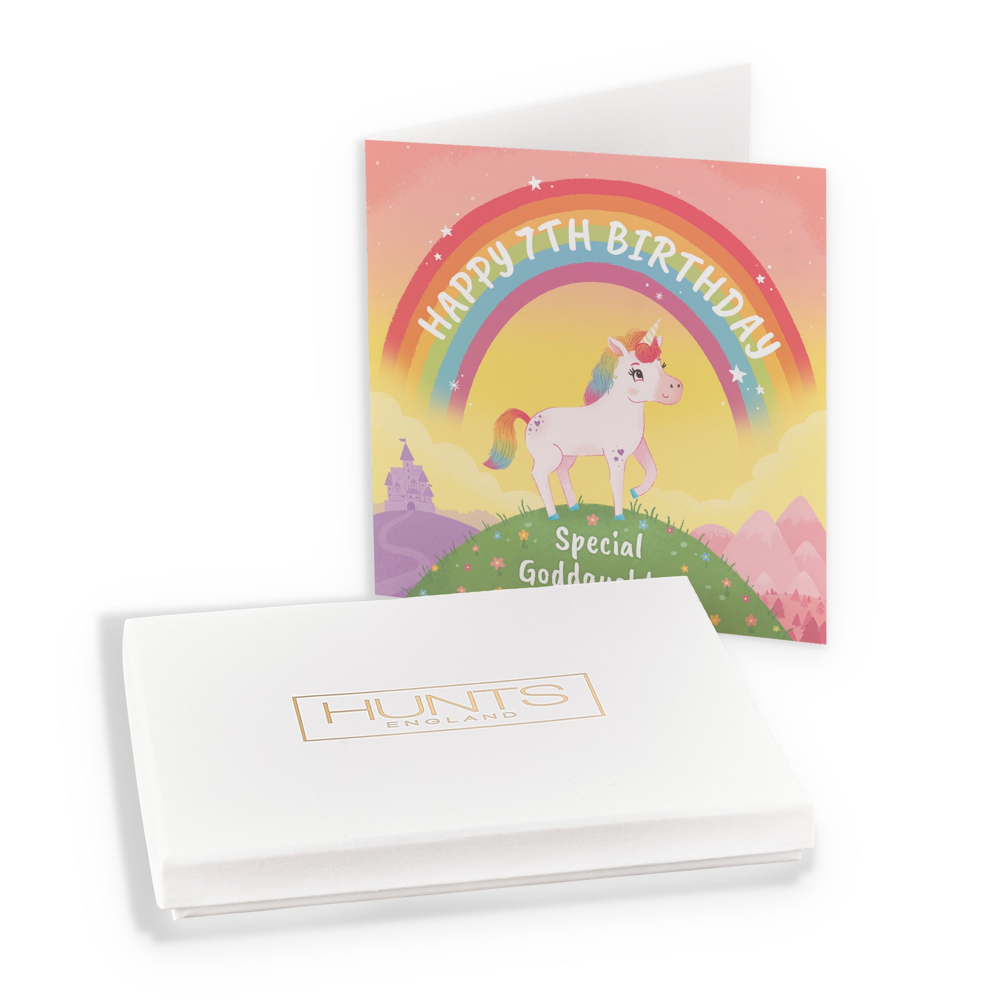 Boxed 7th Goddaughter Unicorn Birthday Card Imagination - Default Title (B0D5RLR5T1)