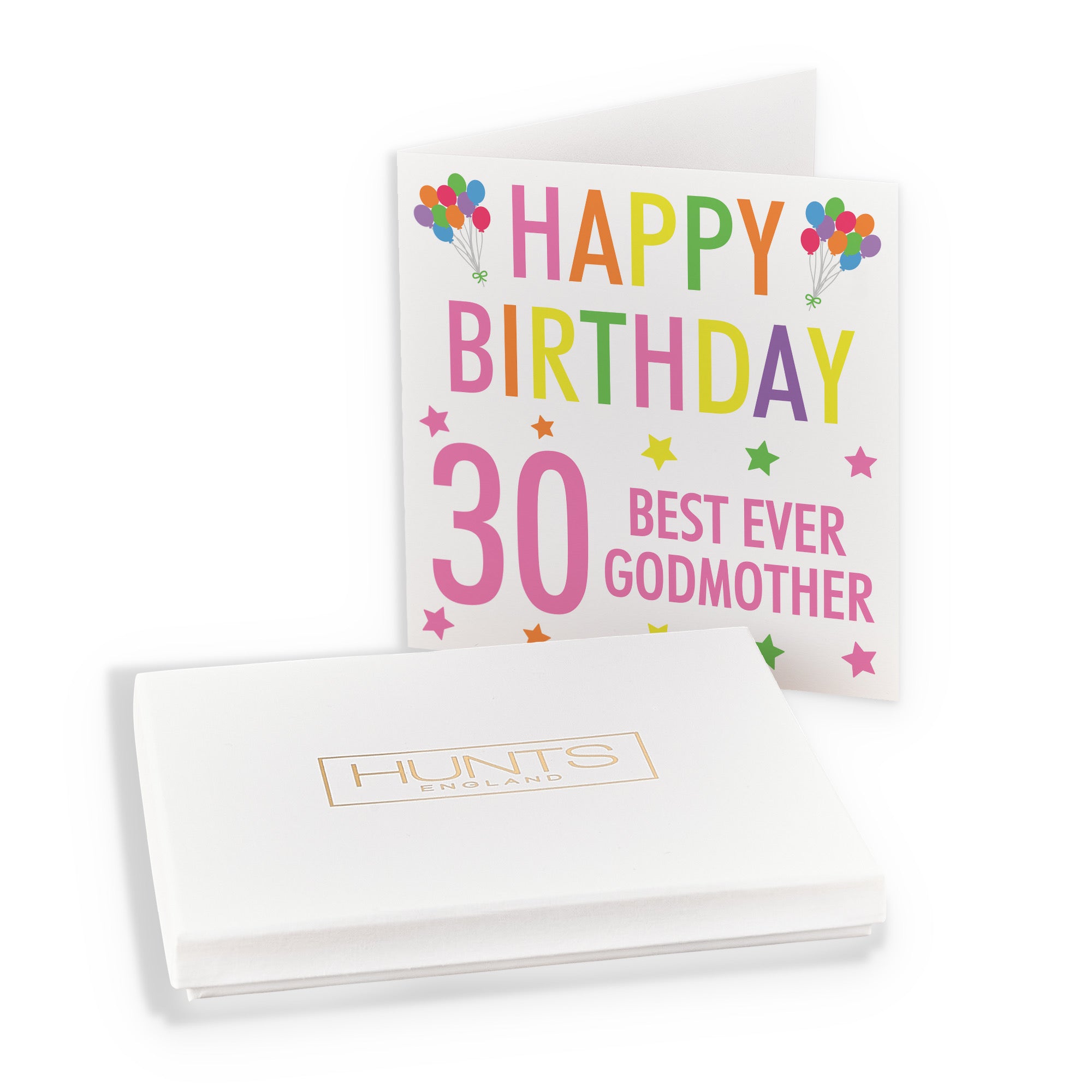 Boxed 30th Godmother Birthday Card Colourful - Default Title (B0D5RLSN5B)