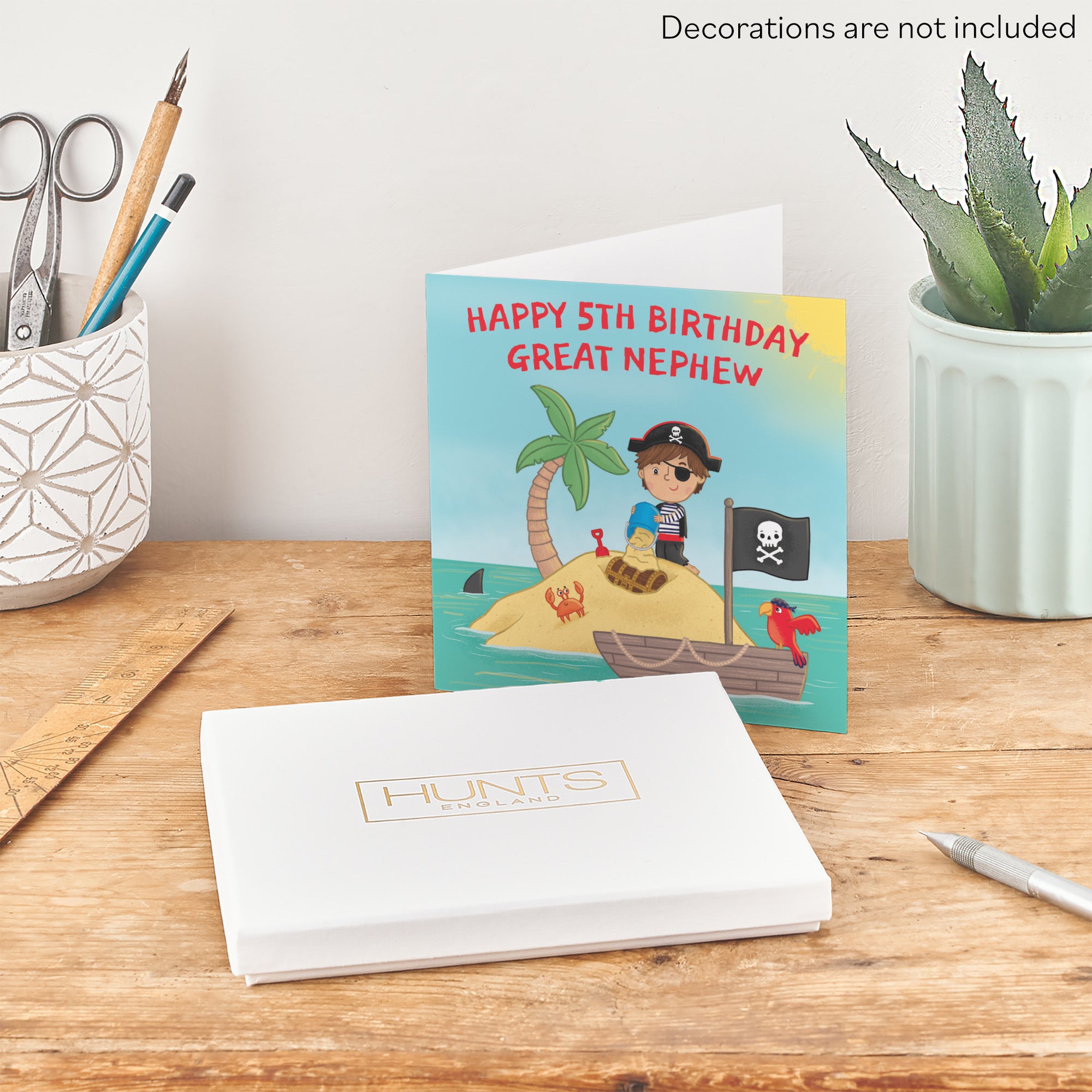 Boxed 5th Great Nephew Birthday Pirate Desert Island Card Imagination - Default Title (B0D5RM2T2Q)