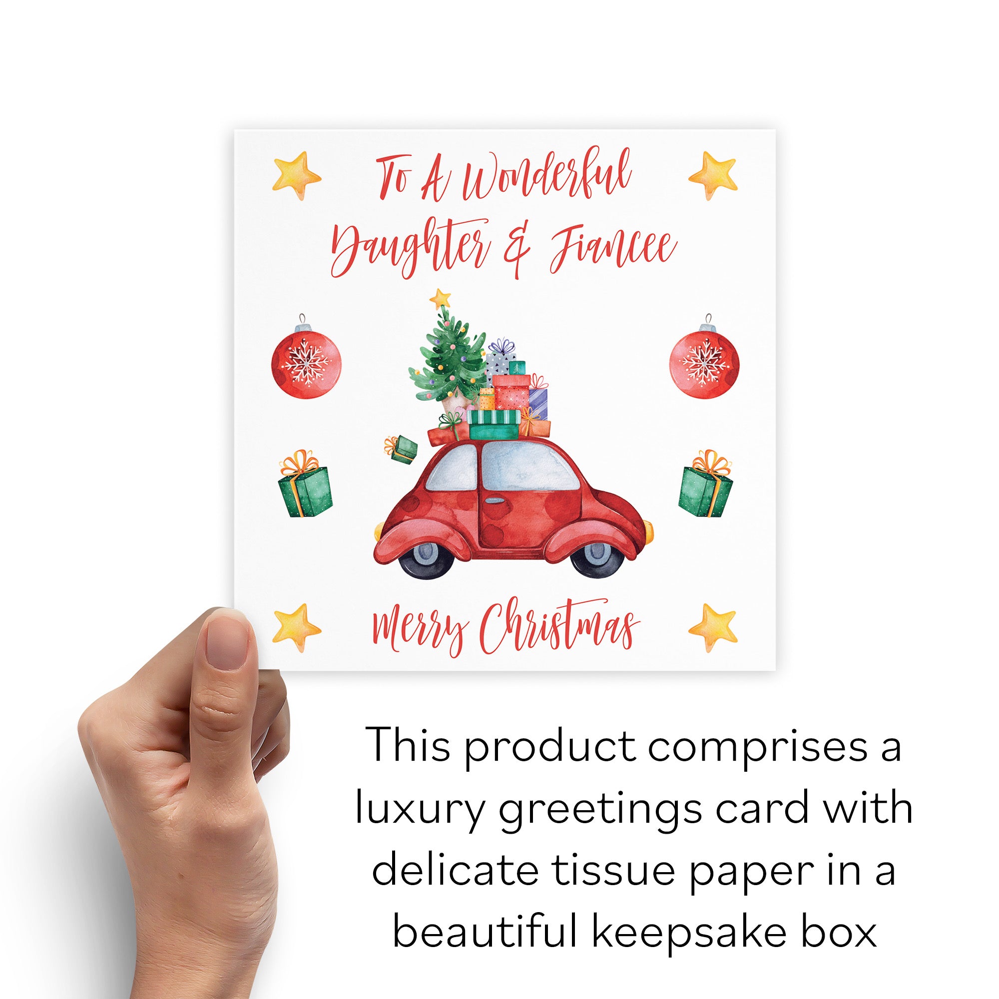 Boxed Daughter And Fiancee Christmas Holiday Card - Default Title (B0D5RM64CC)