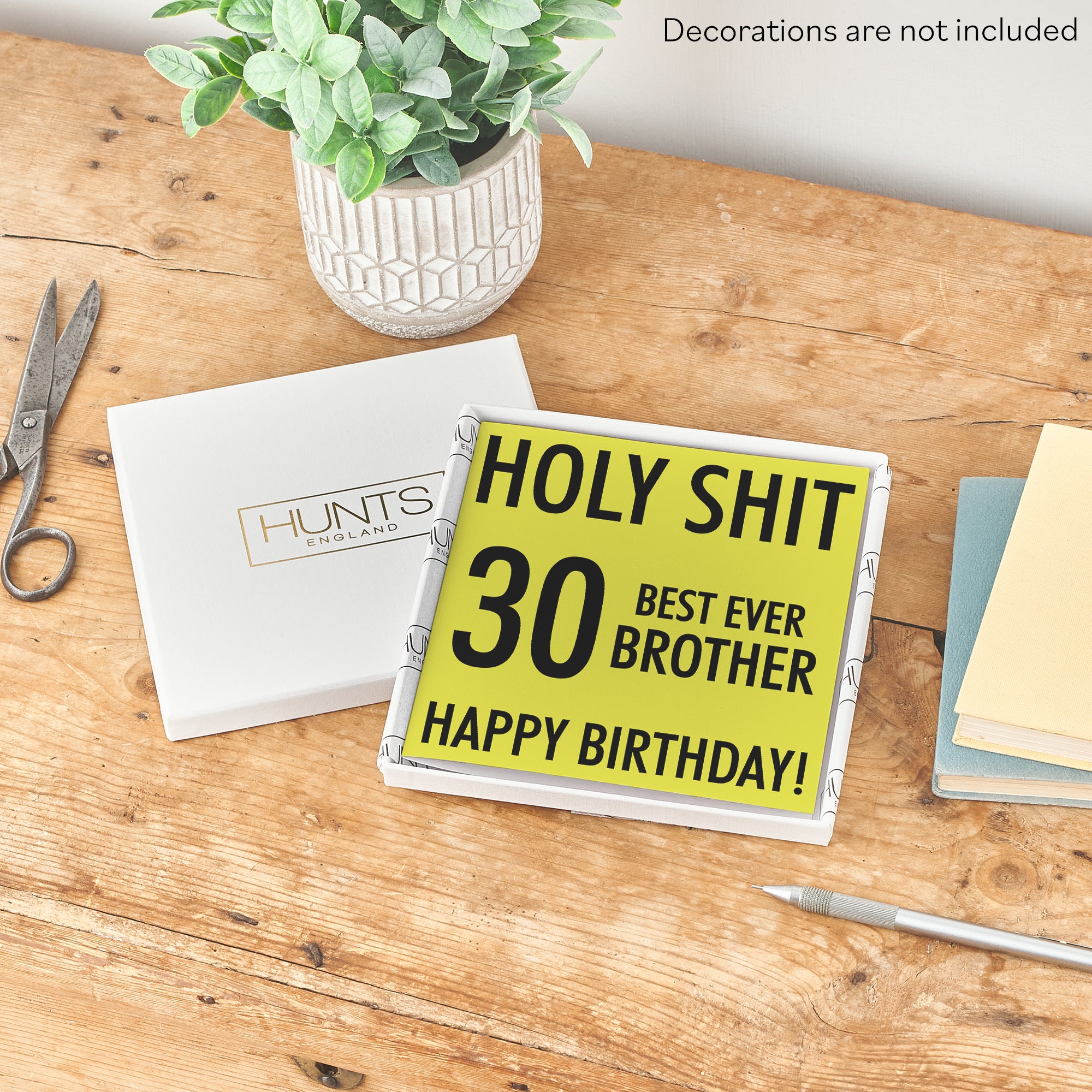 Boxed 30th Brother Birthday Card Holy Shit - Default Title (B0D5RM99GM)