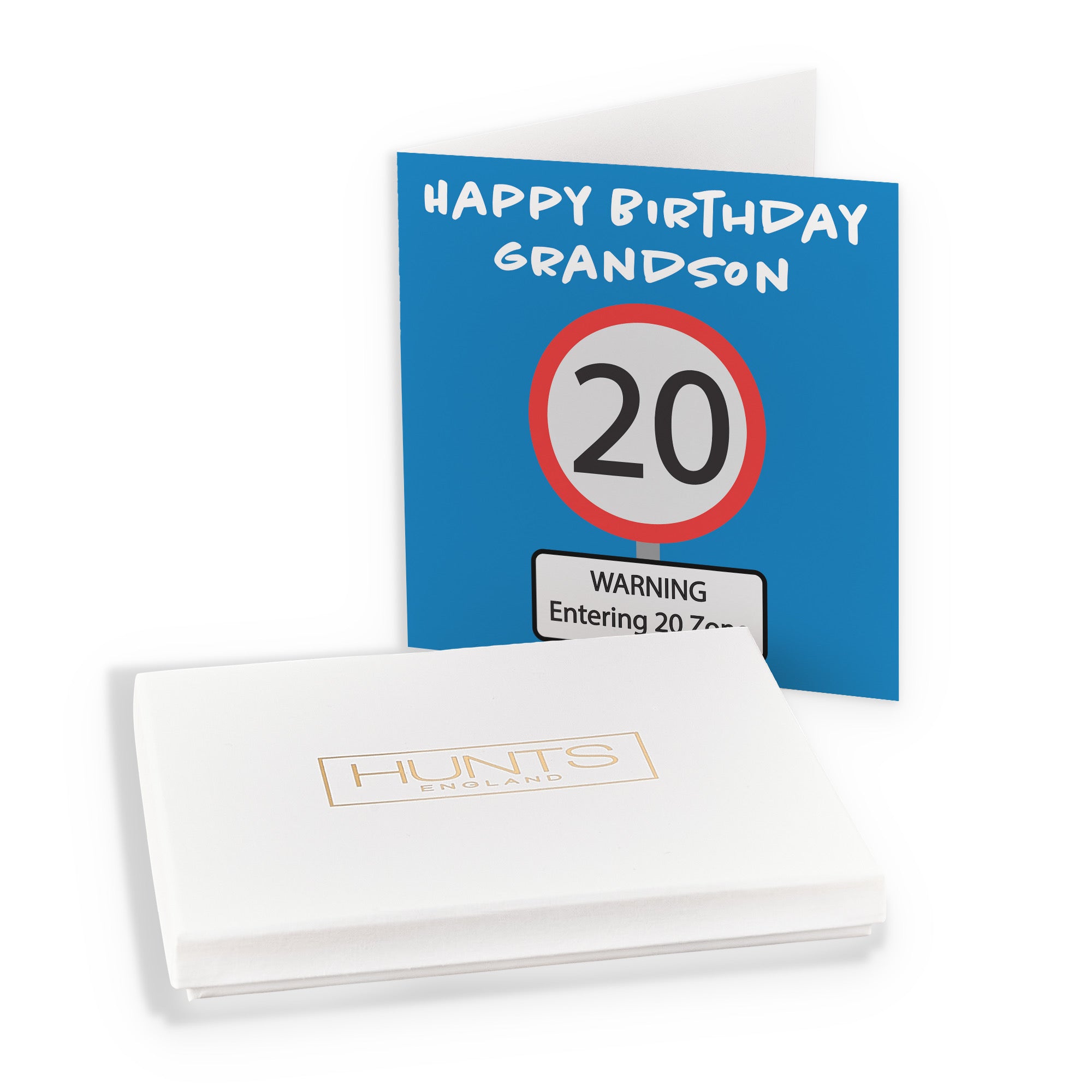 Boxed 20th Grandson Birthday Card Road Sign - Default Title (B0D5RMC4M8)