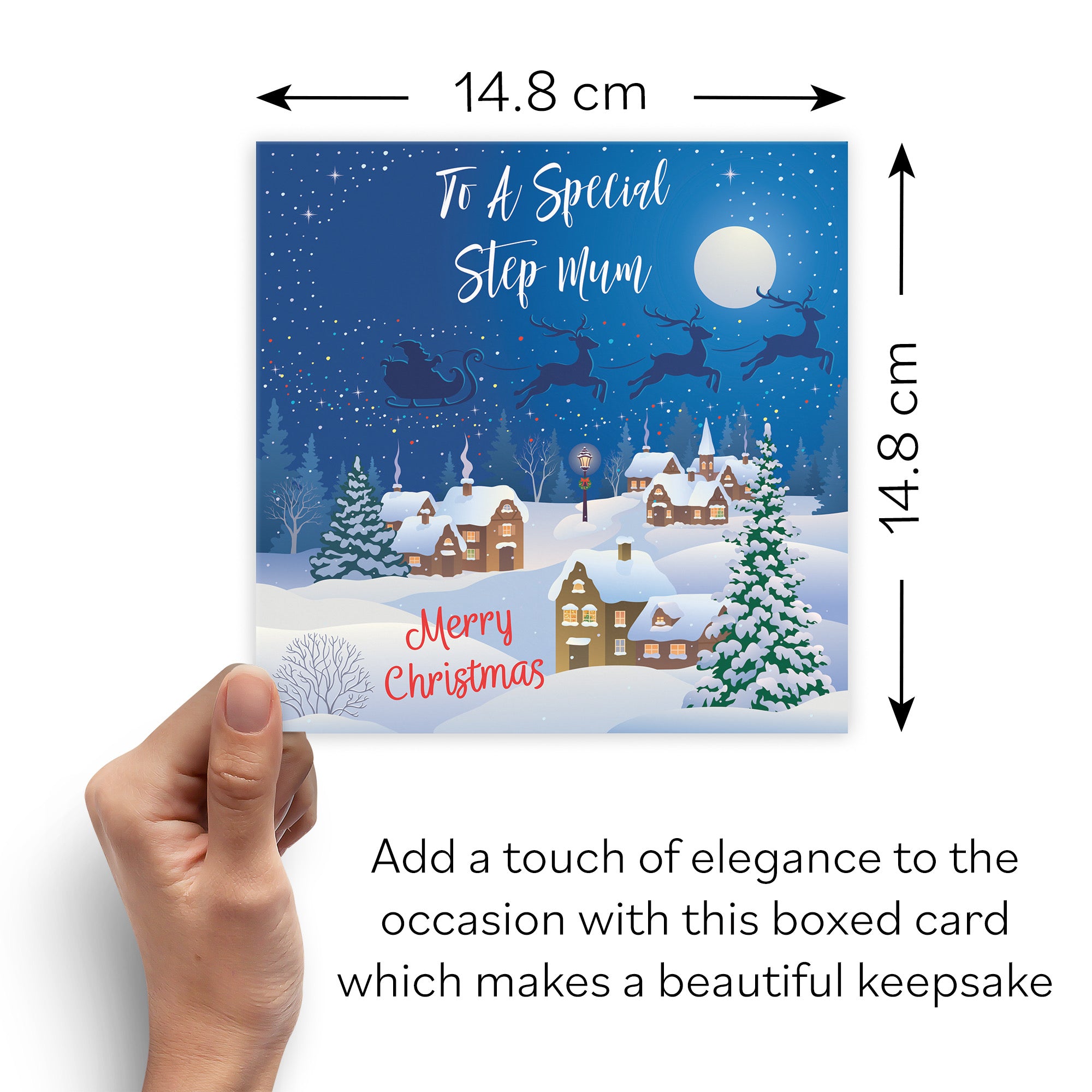 Boxed Step Mum Winter Wonderland Christmas Card - Default Title (B0D5RMDCS3)