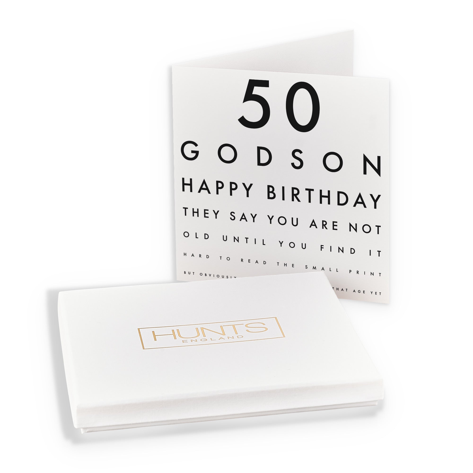 Boxed 50th Godson Funny Eye Sight Birthday Card - Default Title (B0D5RMJM6W)