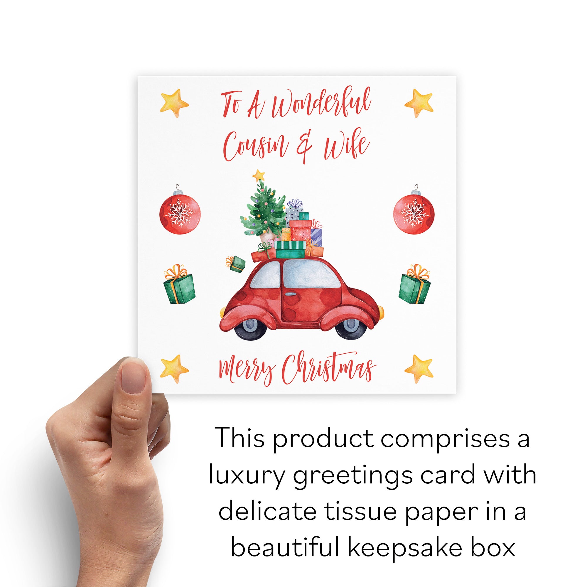 Boxed Cousin And Wife Christmas Holiday Card - Default Title (B0D5RMPPBQ)