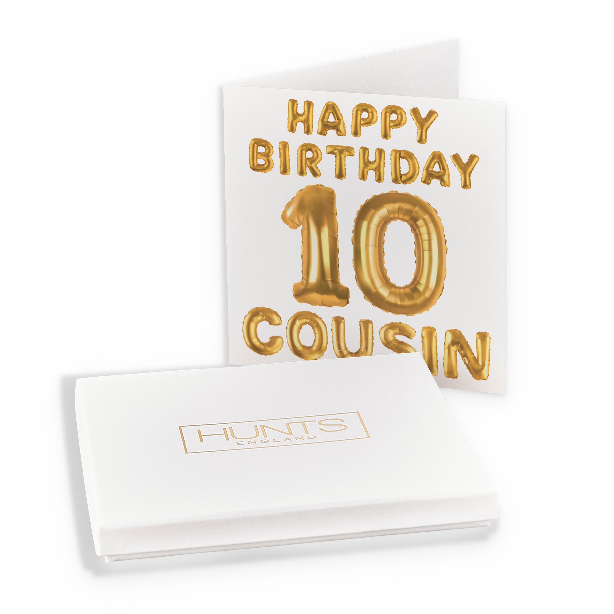 Boxed 10th Cousin Birthday Card Balloon - Default Title (B0D5RMPRCK)