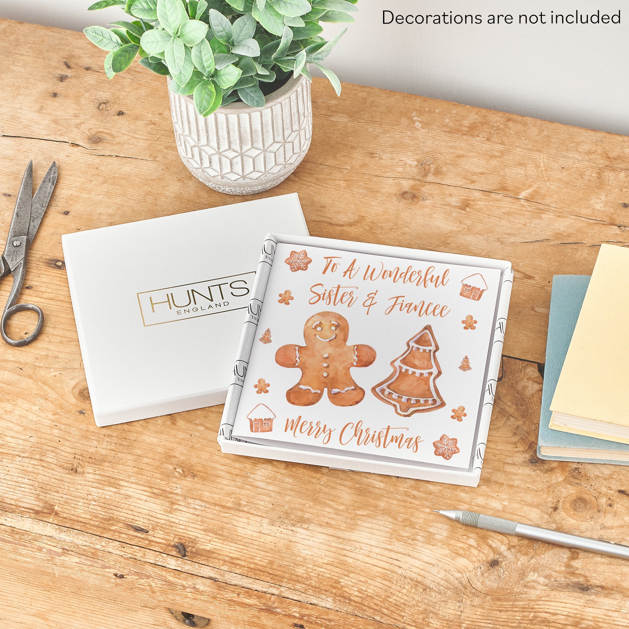 Boxed Sister And Fiancee Gingerbread Christmas Card - Default Title (B0D5RMQR8D)