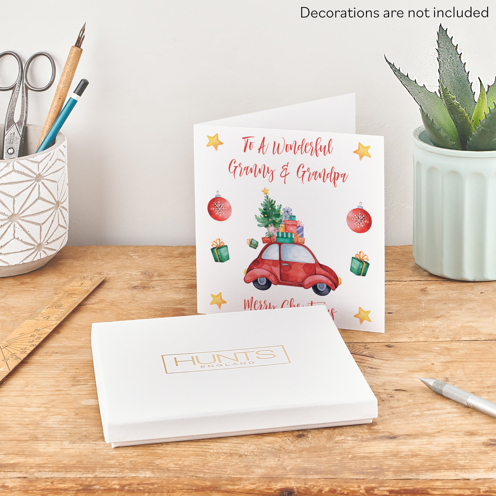 Boxed Granny And Grandpa Christmas Holiday Card - Default Title (B0D5RMQYG6)