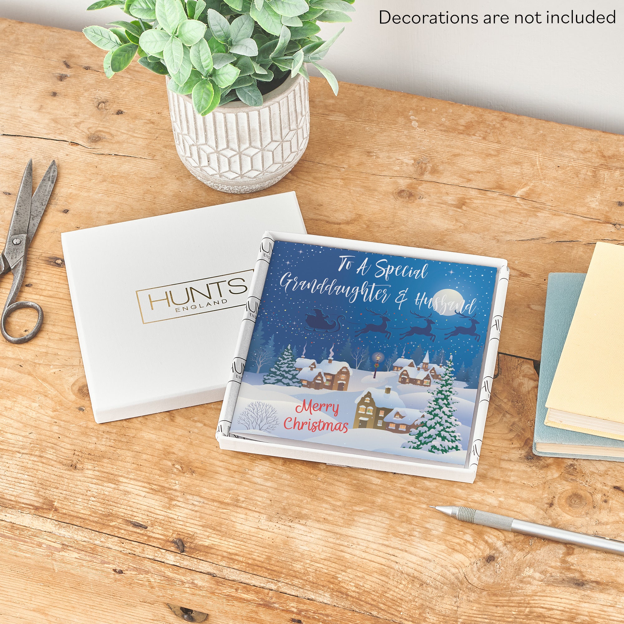Boxed Granddaughter And Husband Winter Wonderland Christmas Card - Default Title (B0D5RMRK3V)