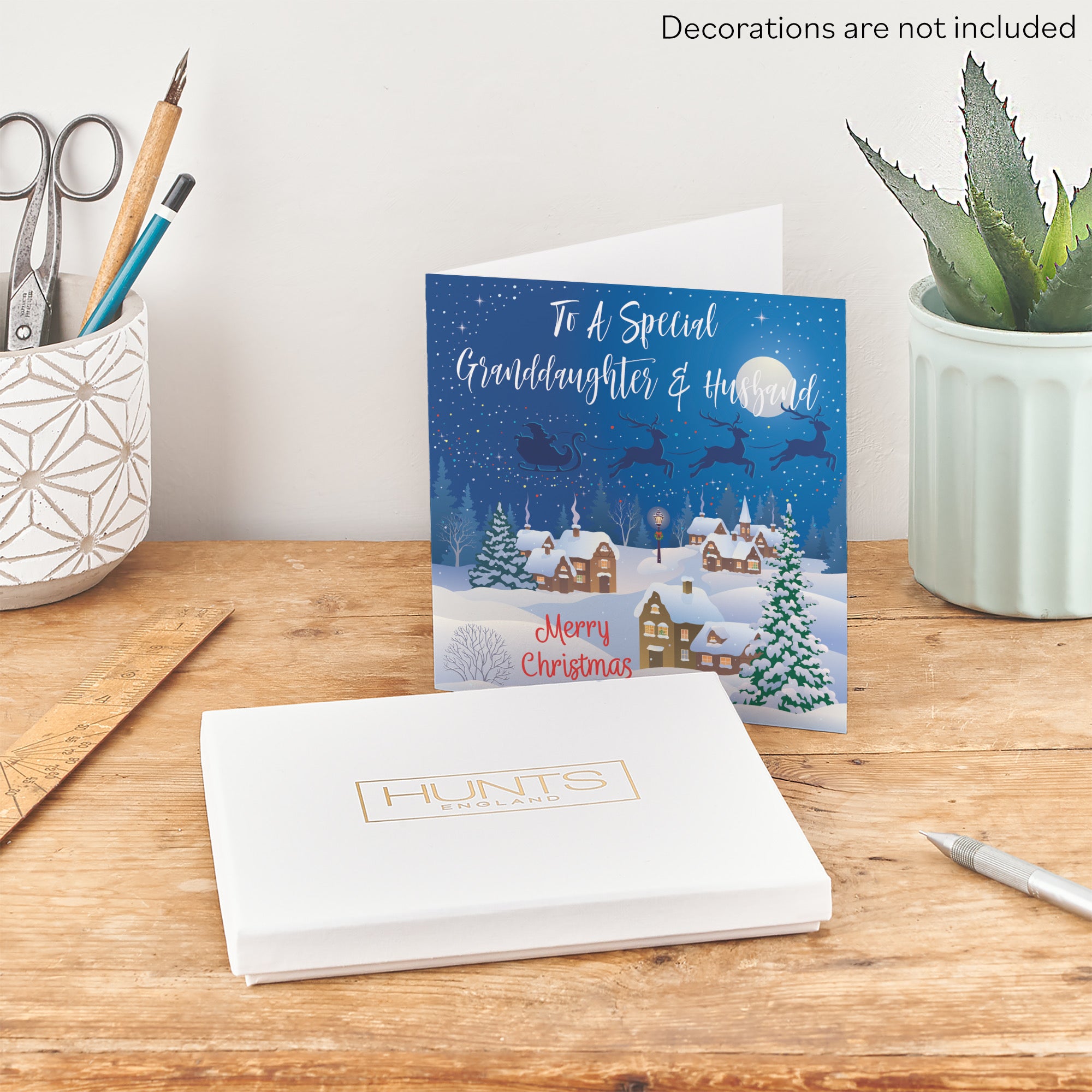 Boxed Granddaughter And Husband Winter Wonderland Christmas Card - Default Title (B0D5RMRK3V)