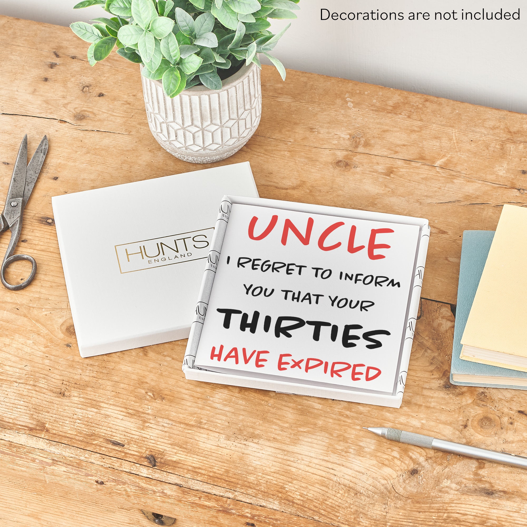 Boxed 40th Uncle Humorous Birthday Card Retro - Default Title (B0D5RMRWJ7)