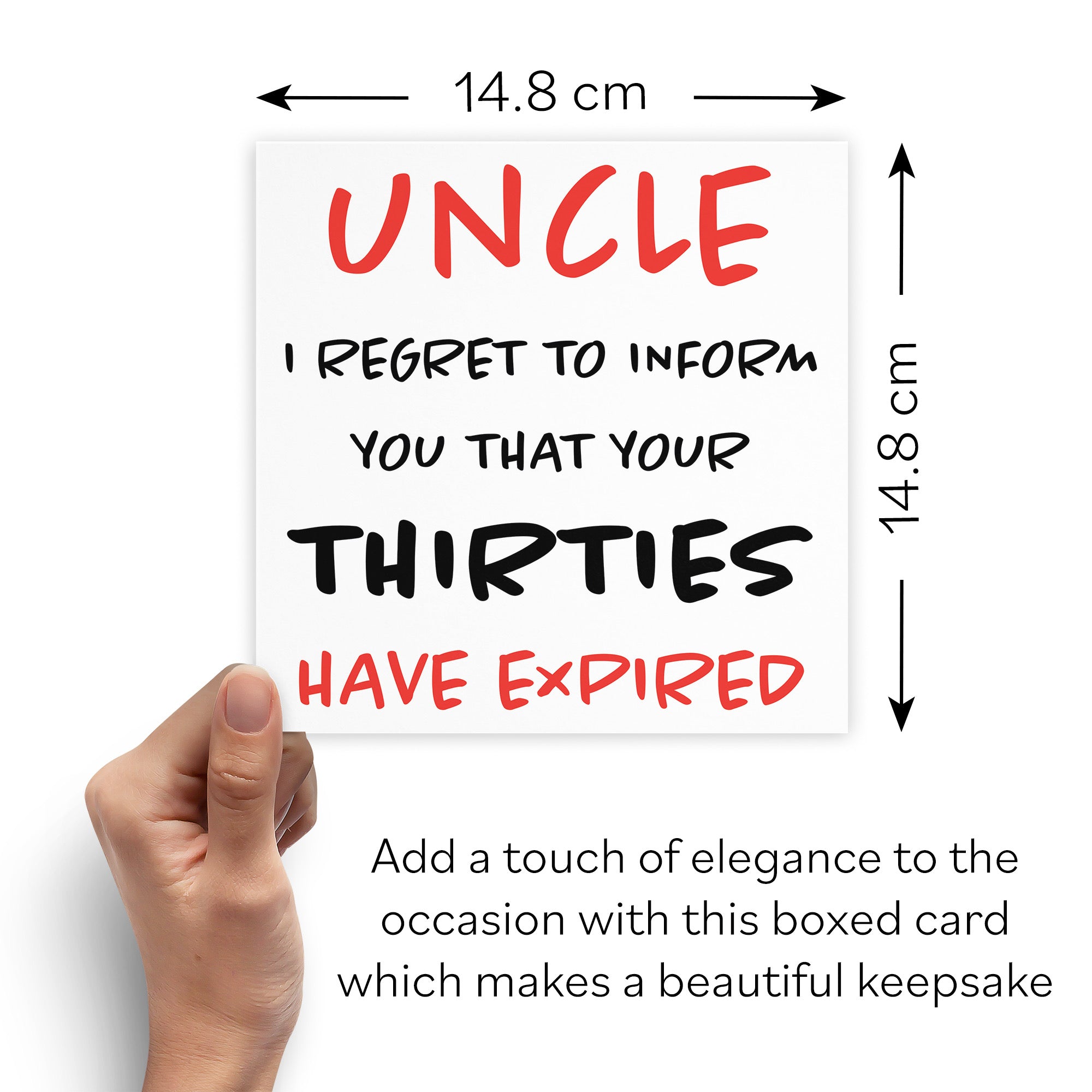 Boxed 40th Uncle Humorous Birthday Card Retro - Default Title (B0D5RMRWJ7)