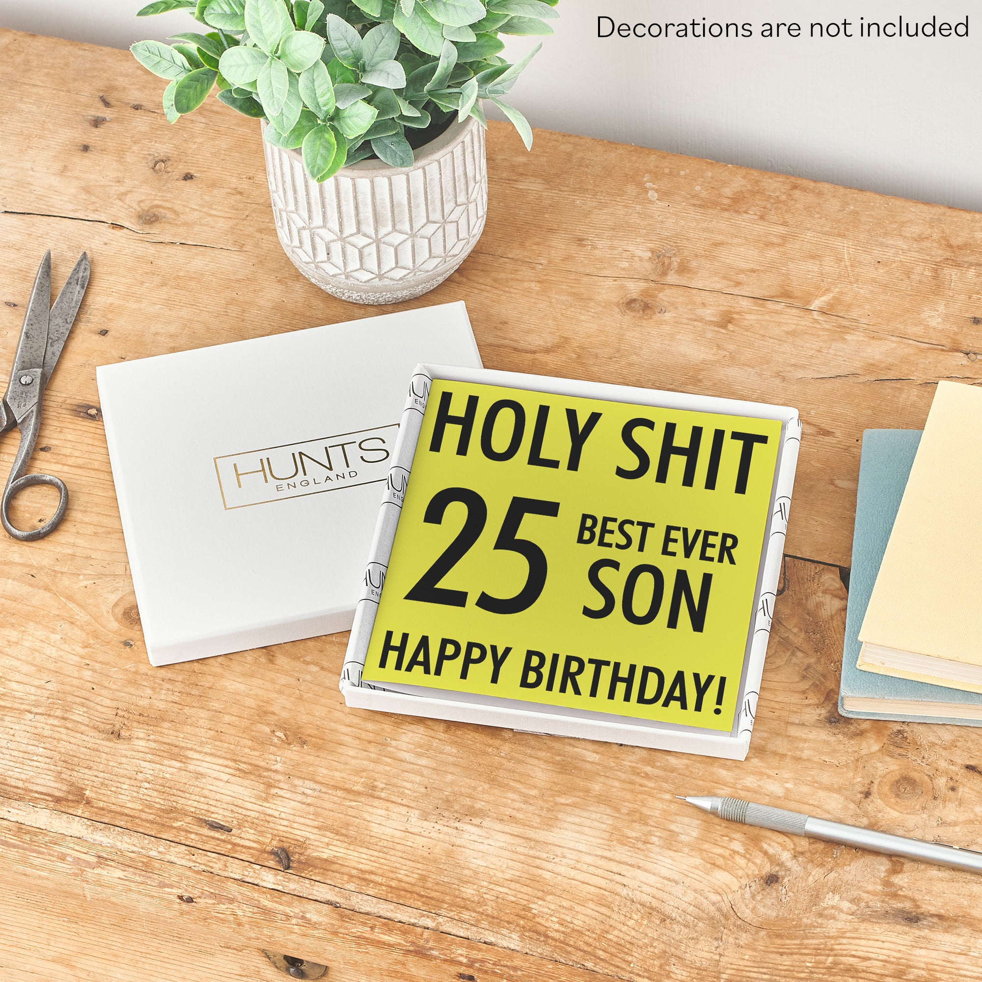 Boxed 25th Son Birthday Card Holy Shit - Default Title (B0D5RMSRHL)