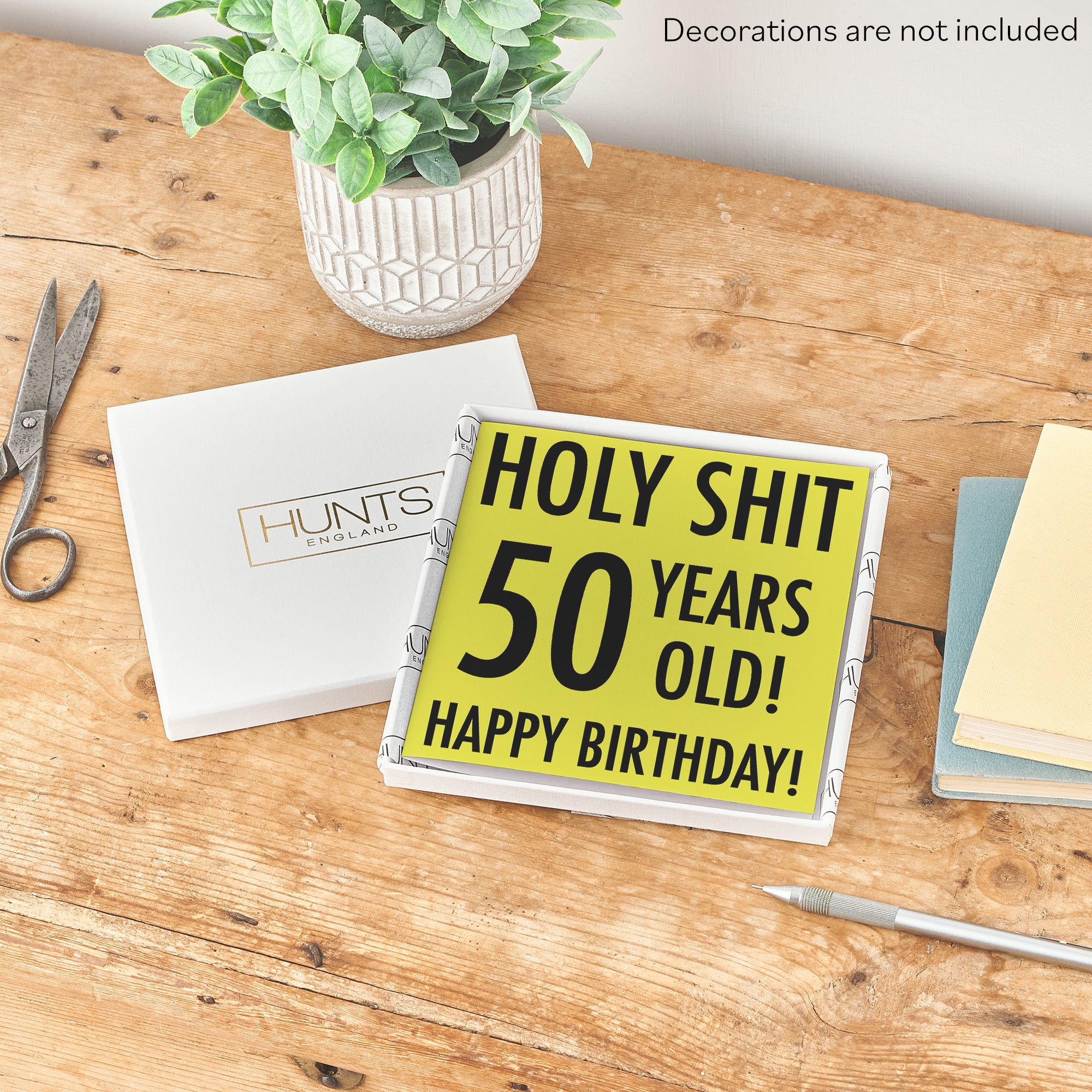 Boxed 50th Birthday Card Holy Shit - Default Title (B0D5RMT1CC)