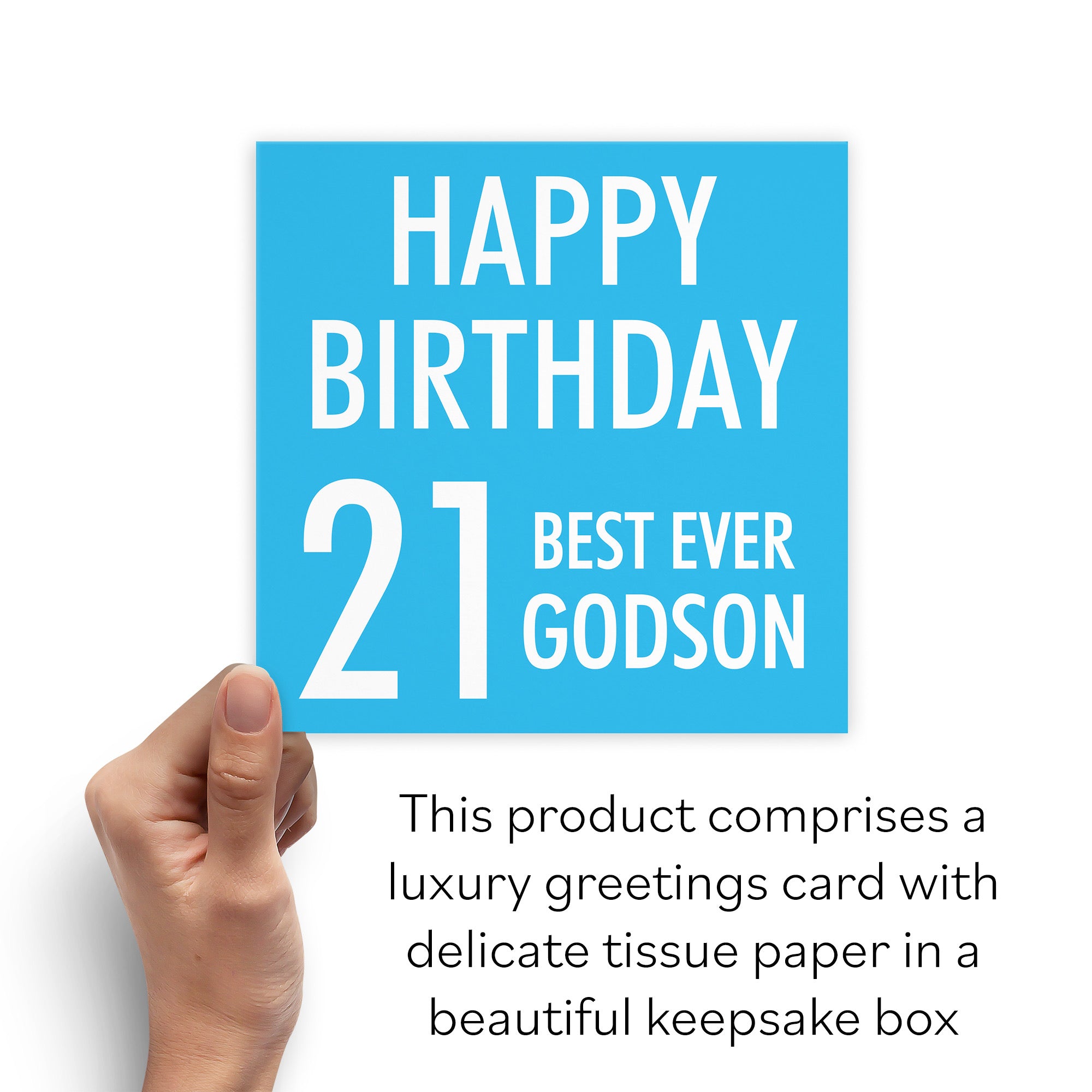 Boxed 21st Godson Birthday Card Urban Colour - Default Title (B0D5RMT6V8)