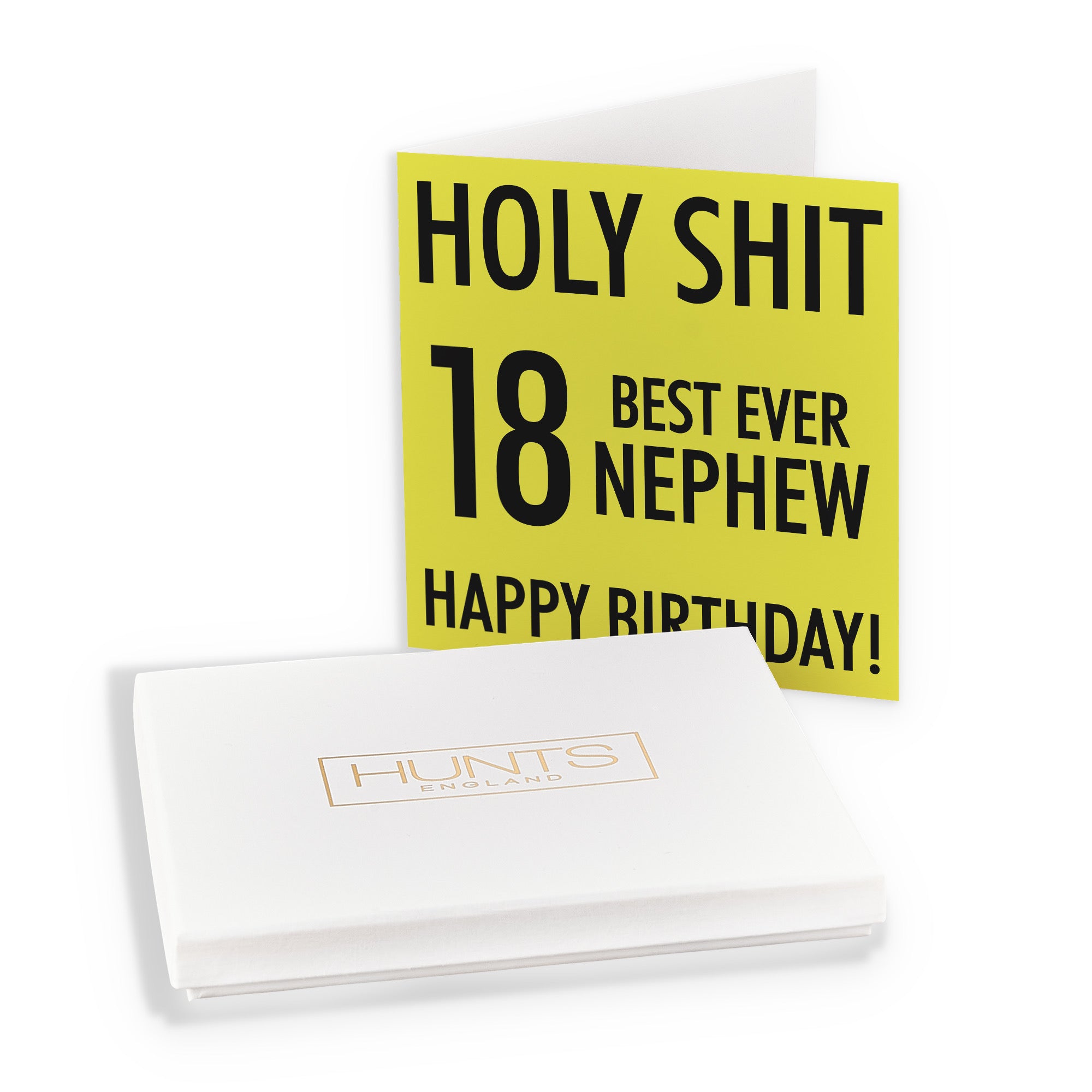 Boxed 18th Nephew Birthday Card Holy Shit - Default Title (B0D5RMT6VF)