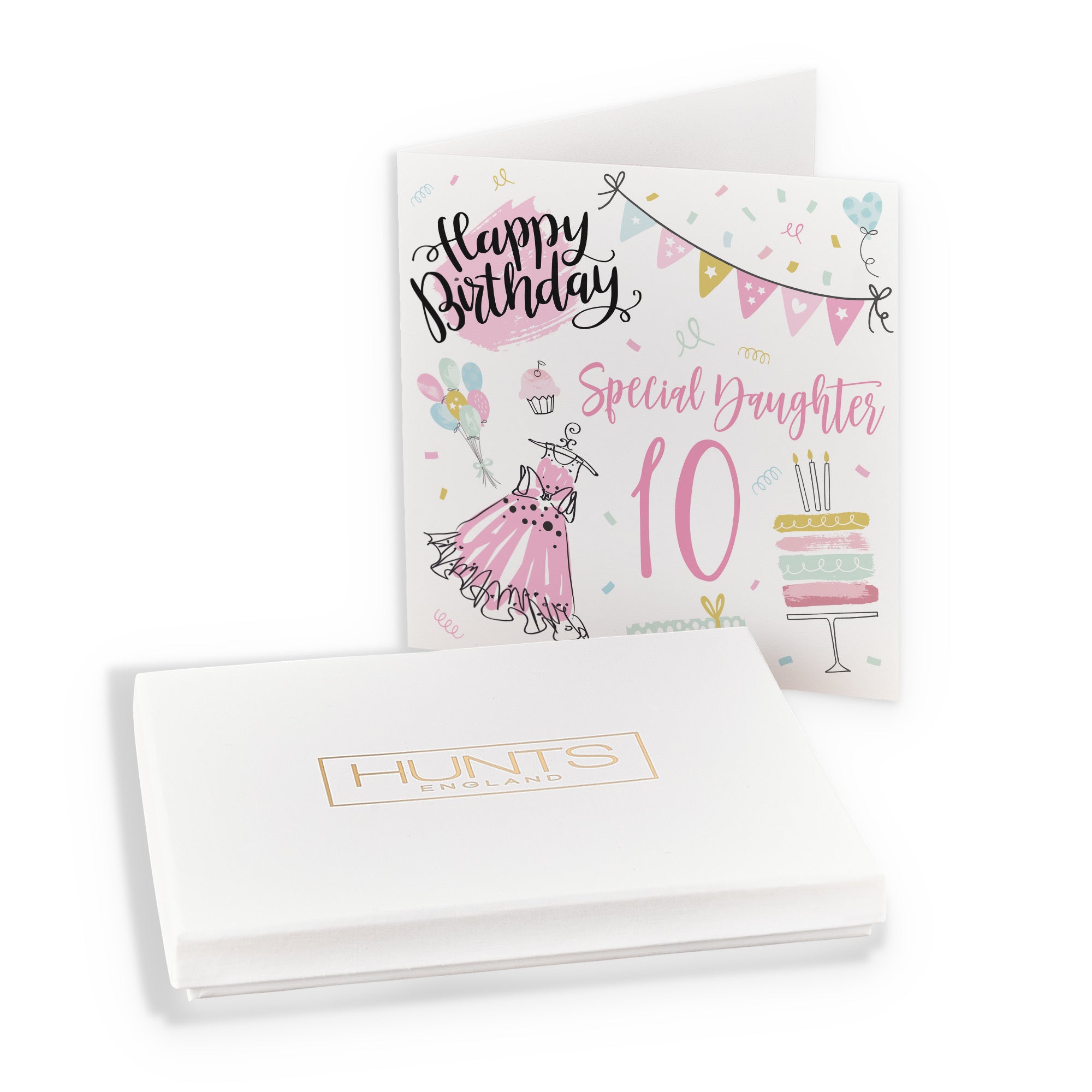 Boxed 10th Daughter Birthday Card Party - Default Title (B0D5RMVHNL)