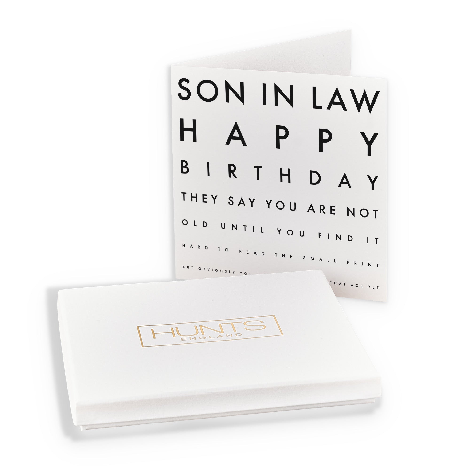 Boxed Son In Law Funny Eye Sight Birthday Card Letters - Default Title (B0D5RMVHS1)