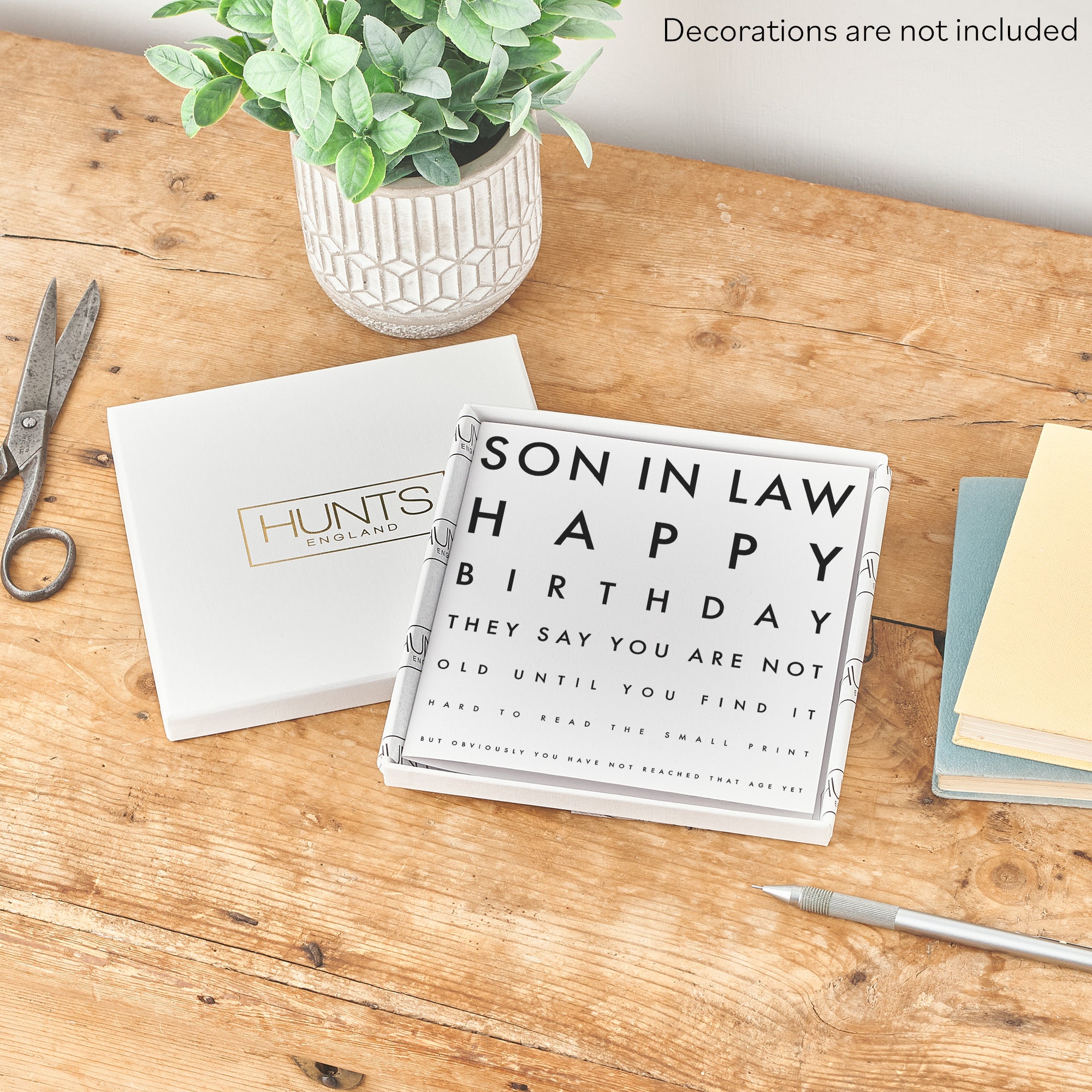 Boxed Son In Law Funny Eye Sight Birthday Card Letters - Default Title (B0D5RMVHS1)