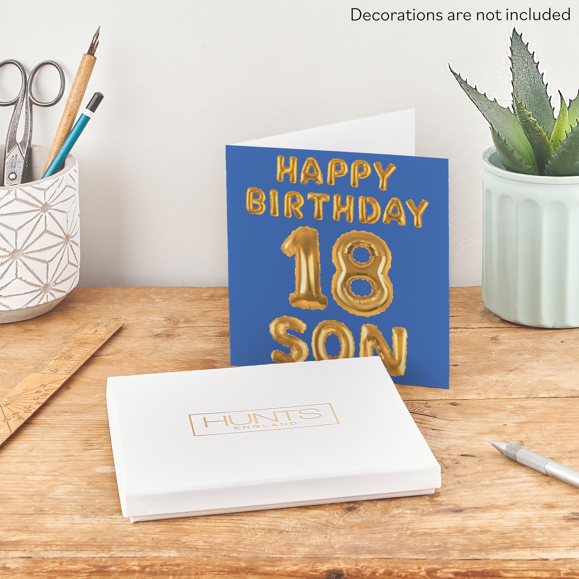 Boxed 18th Son Birthday Card Balloon - Default Title (B0D5RMXKQ2)