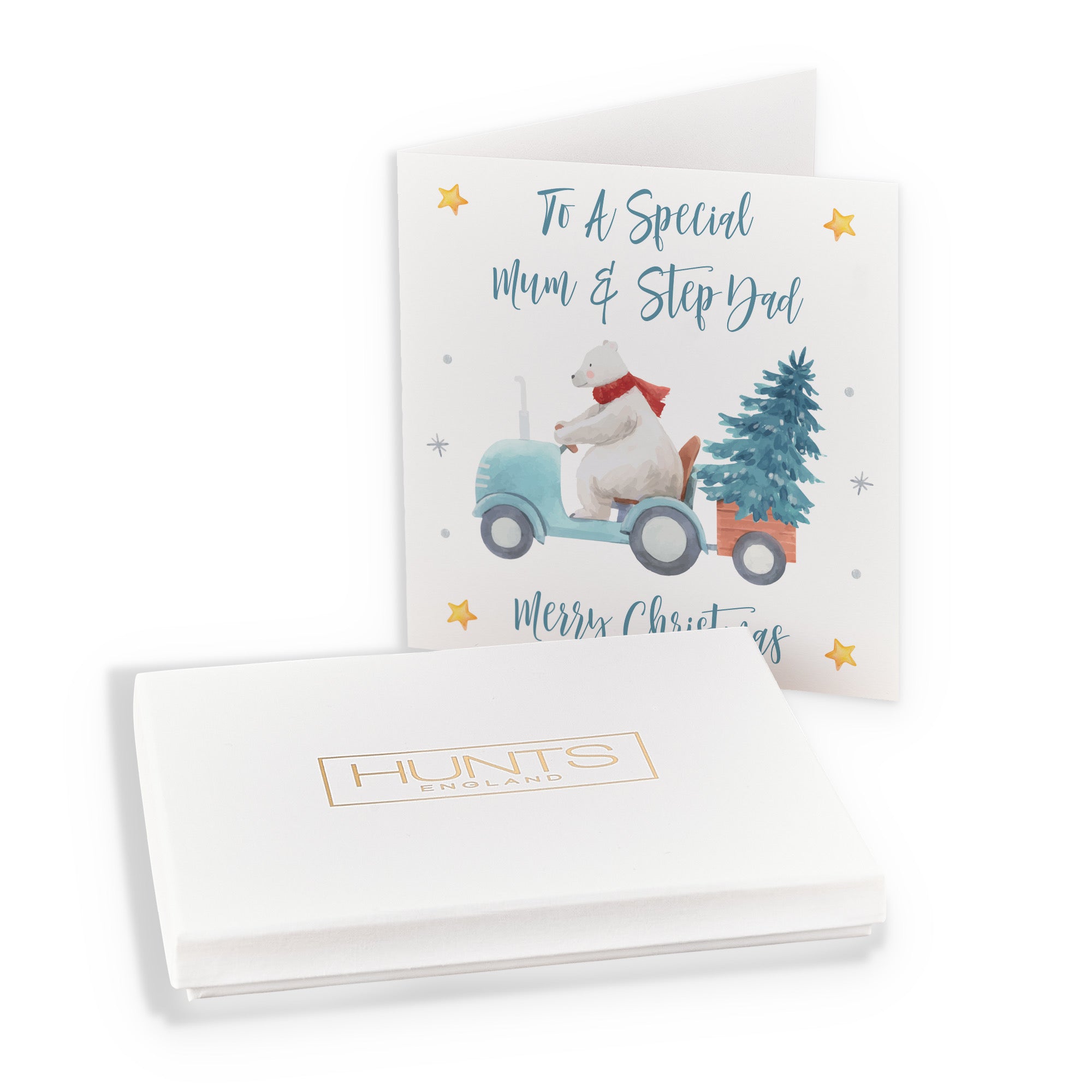 Boxed Mum And Step Dad Polar Bear Christmas Card - Default Title (B0D5RMYL6K)