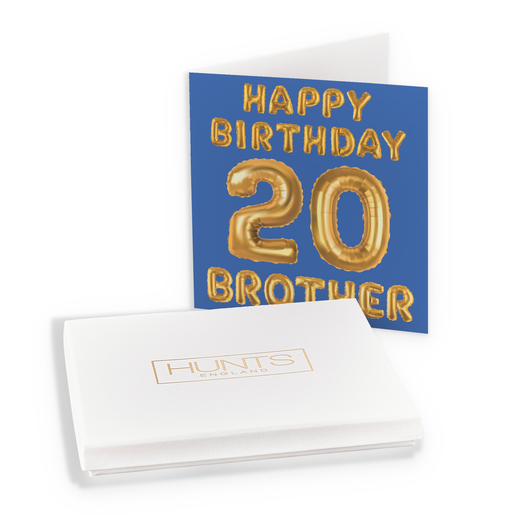 Boxed 20th Brother Birthday Card Balloon - Default Title (B0D5RMZHV9)