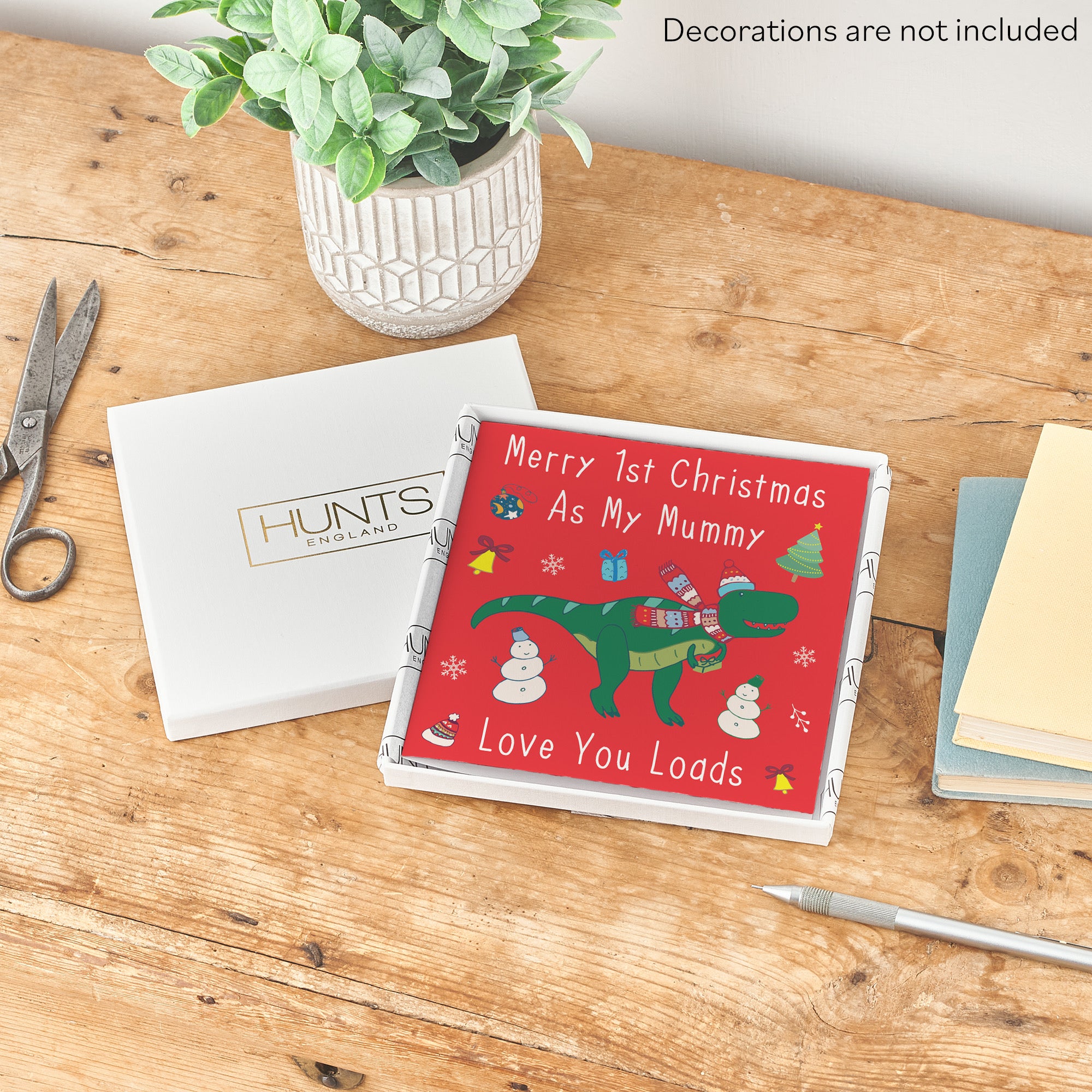 Boxed Mummy's 1st Christmas New Baby Dinosaur Card - Default Title (B0D5RN21XQ)