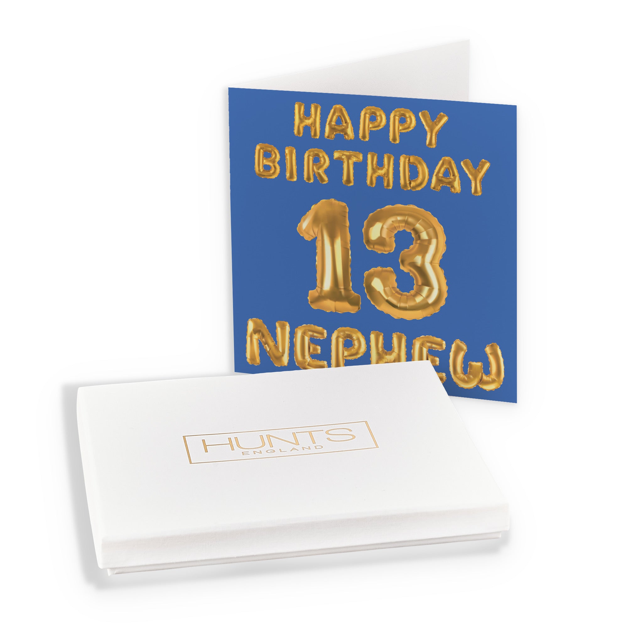 Boxed 13th Nephew Birthday Card Balloon - Default Title (B0D5RN3K57)