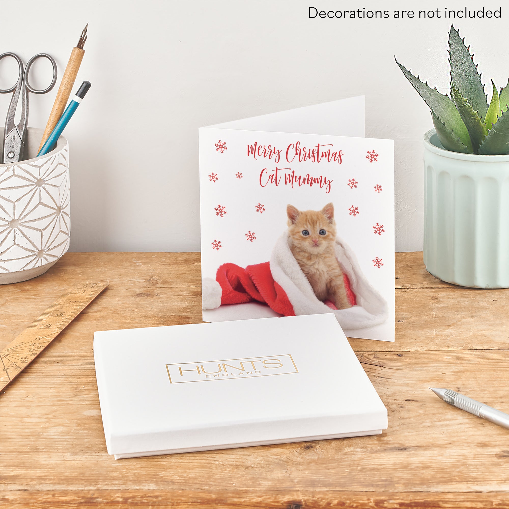 Boxed Cat Mummy Kitten Pet Christmas Card - Default Title (B0D5RN3N9F)