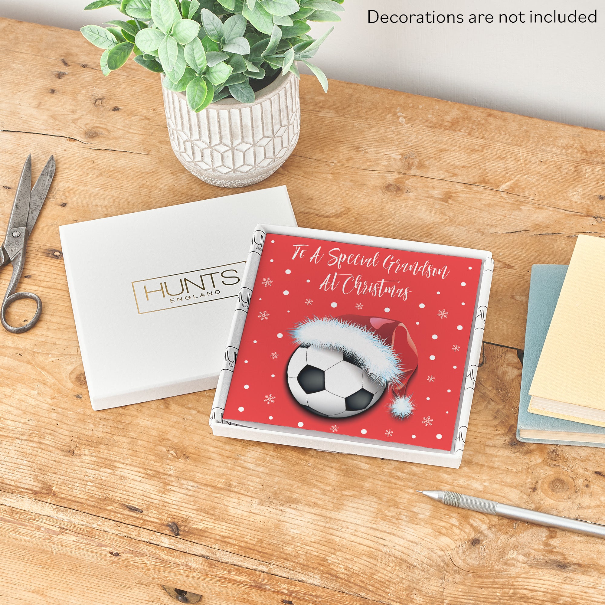 Boxed Grandson Football Christmas Card - Default Title (B0D5RN4NTJ)