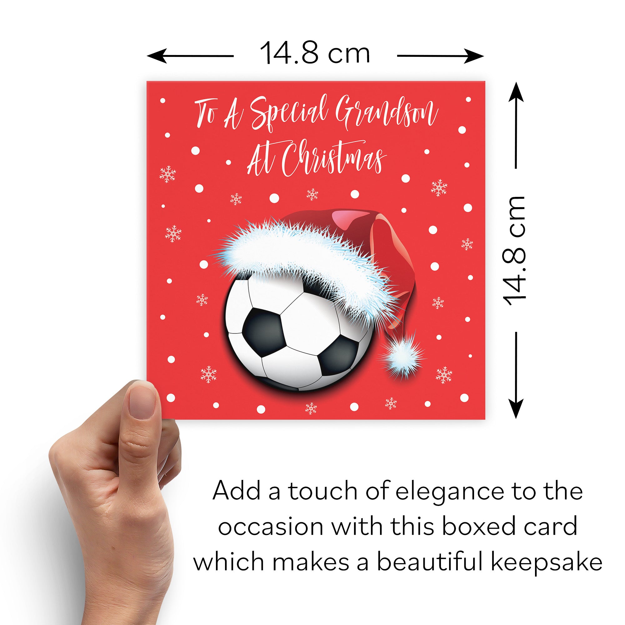 Boxed Grandson Football Christmas Card - Default Title (B0D5RN4NTJ)