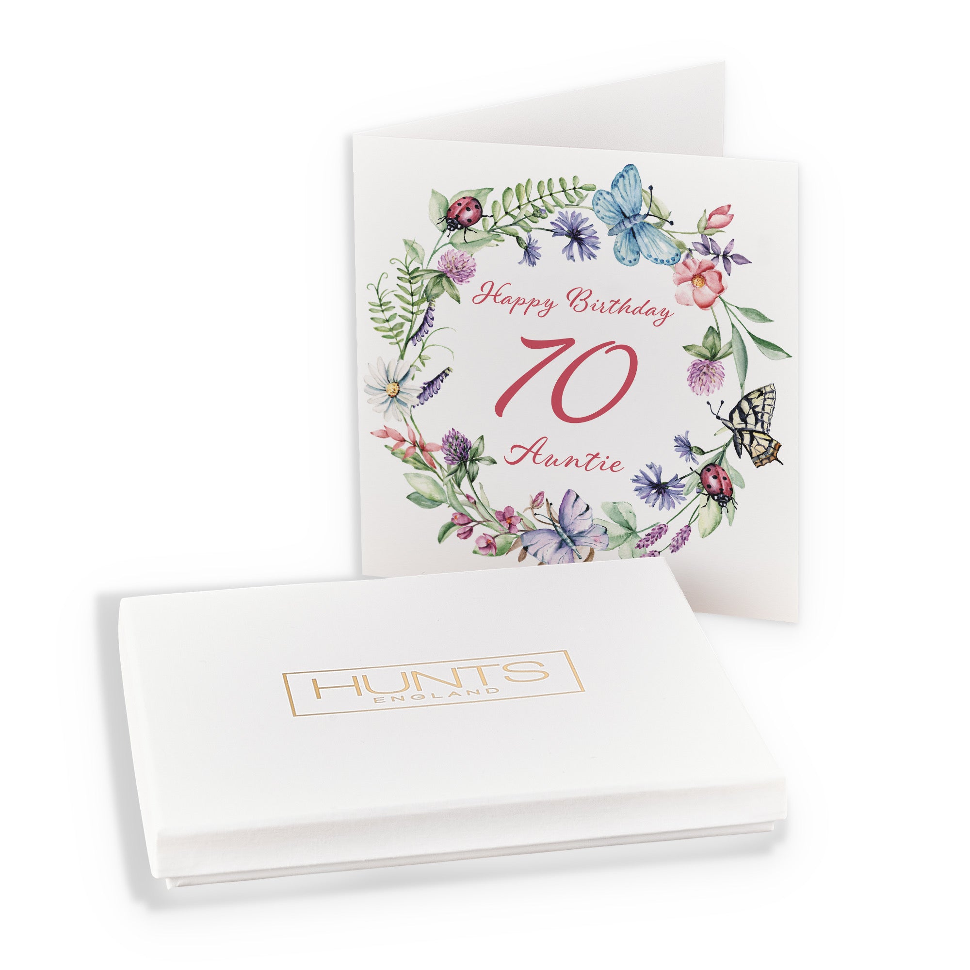 Boxed 70th Auntie Birthday Card Meadow - Default Title (B0D5RN5S9J)