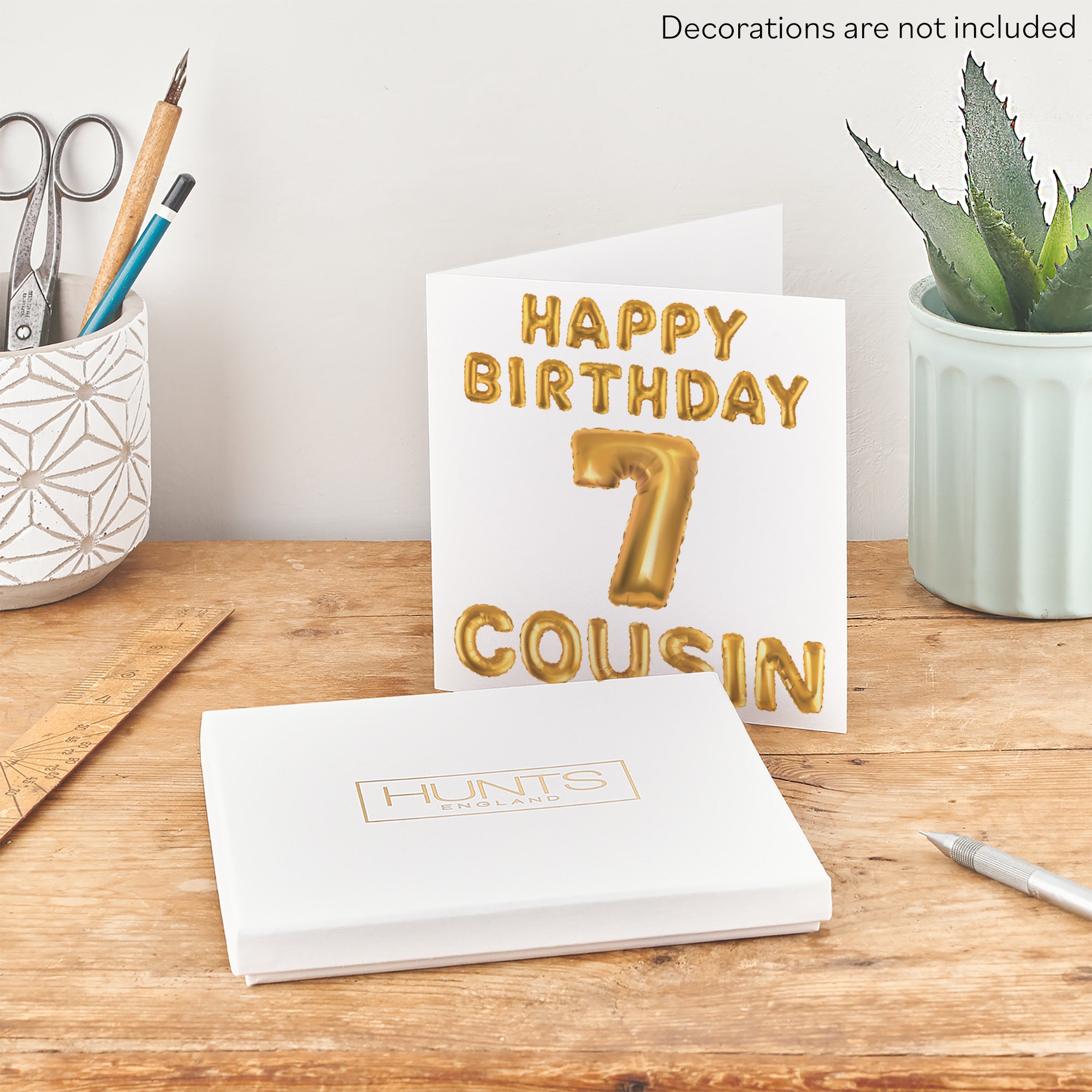 Boxed 7th Cousin Birthday Card Balloon - Default Title (B0D5RN6CMX)