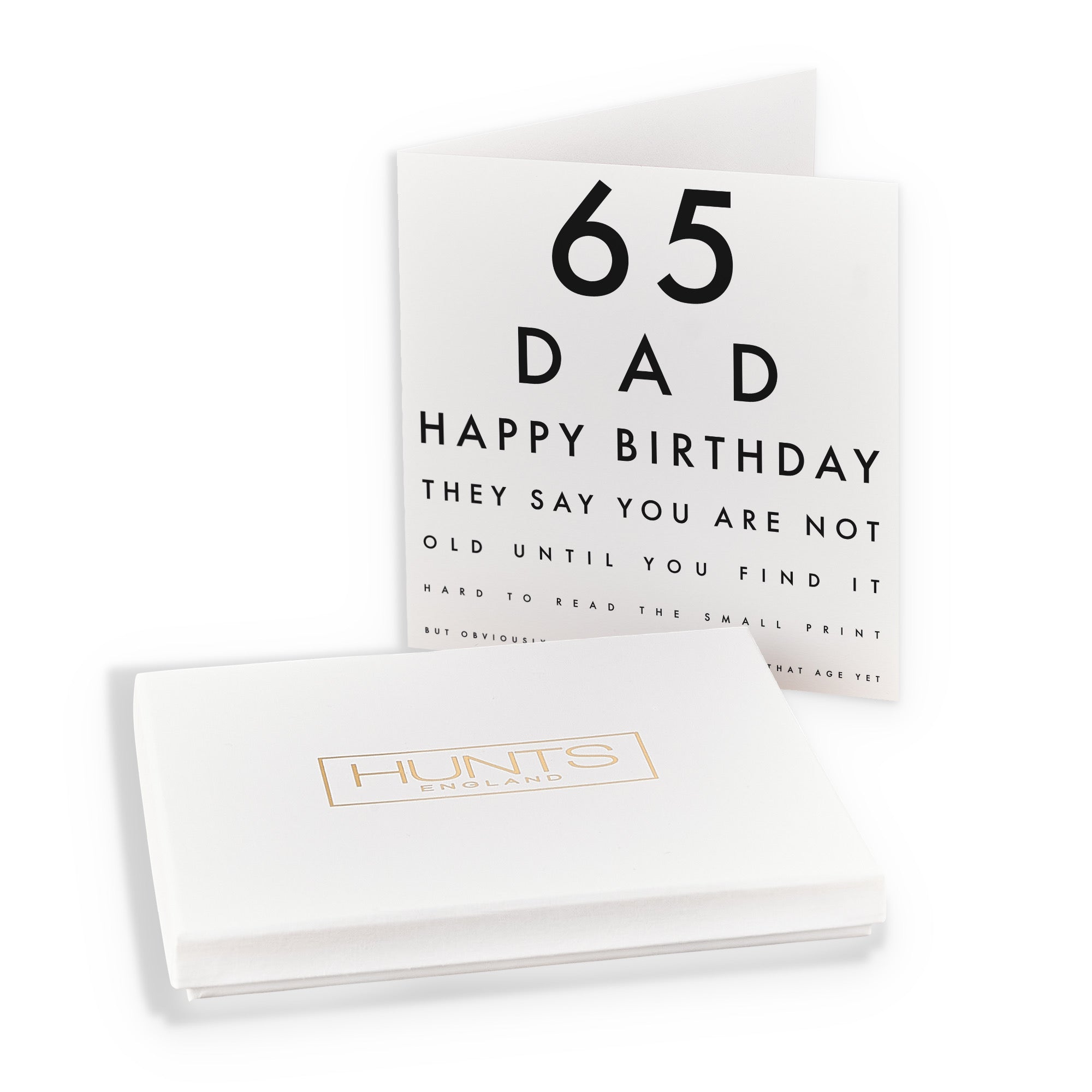 Boxed 65th Dad Eye Sight Joke Birthday Card Letters - Default Title (B0D5RN6V8S)